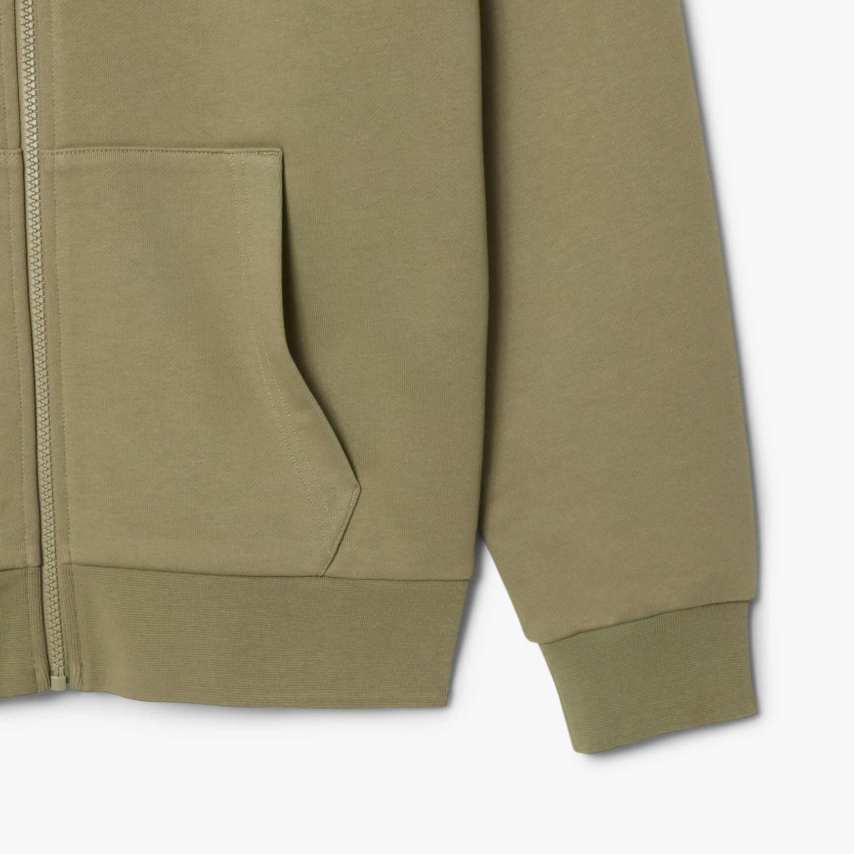 Classic Fit Zipped Fleece Sweatshirt