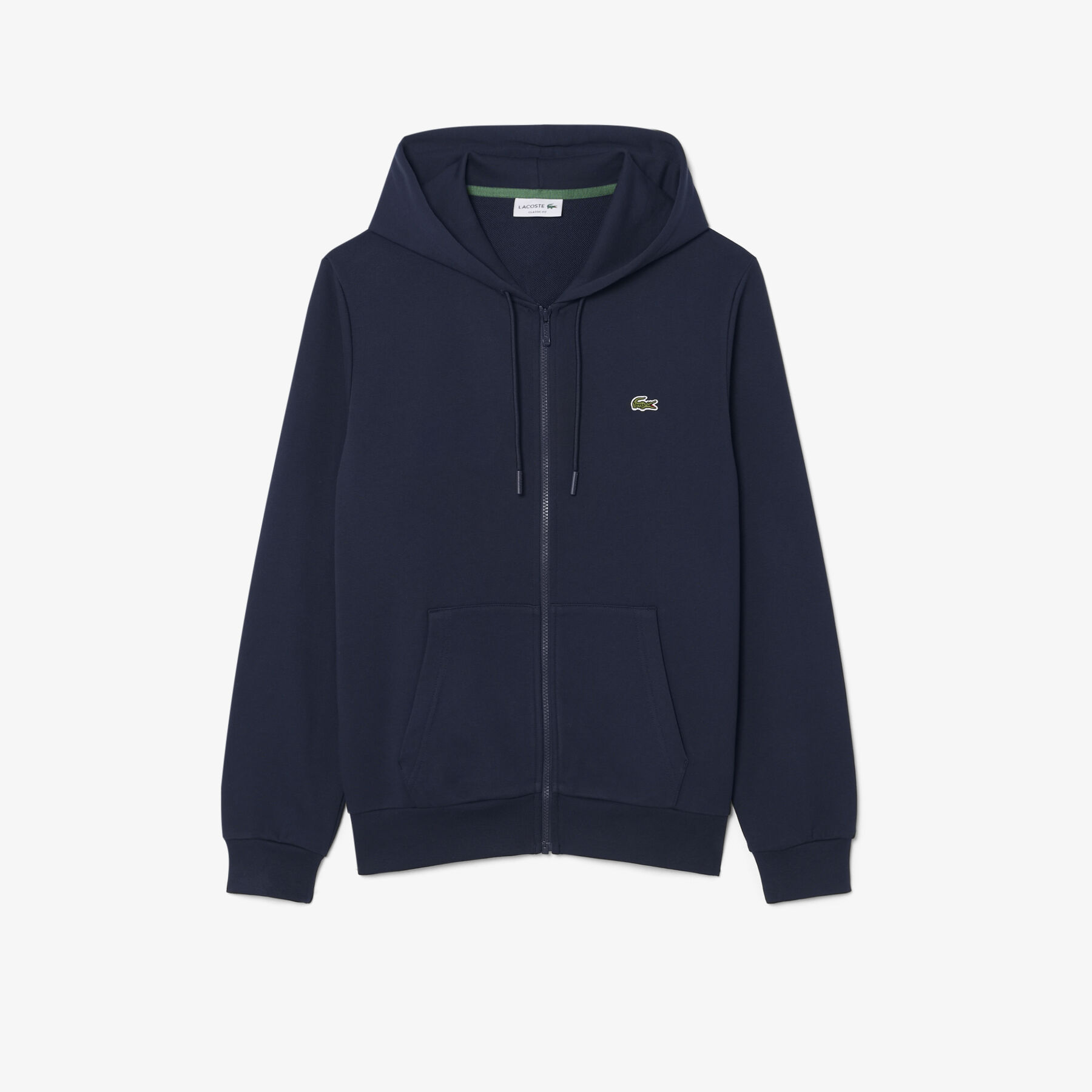 Classic Fit Zipped Fleece Sweatshirt
