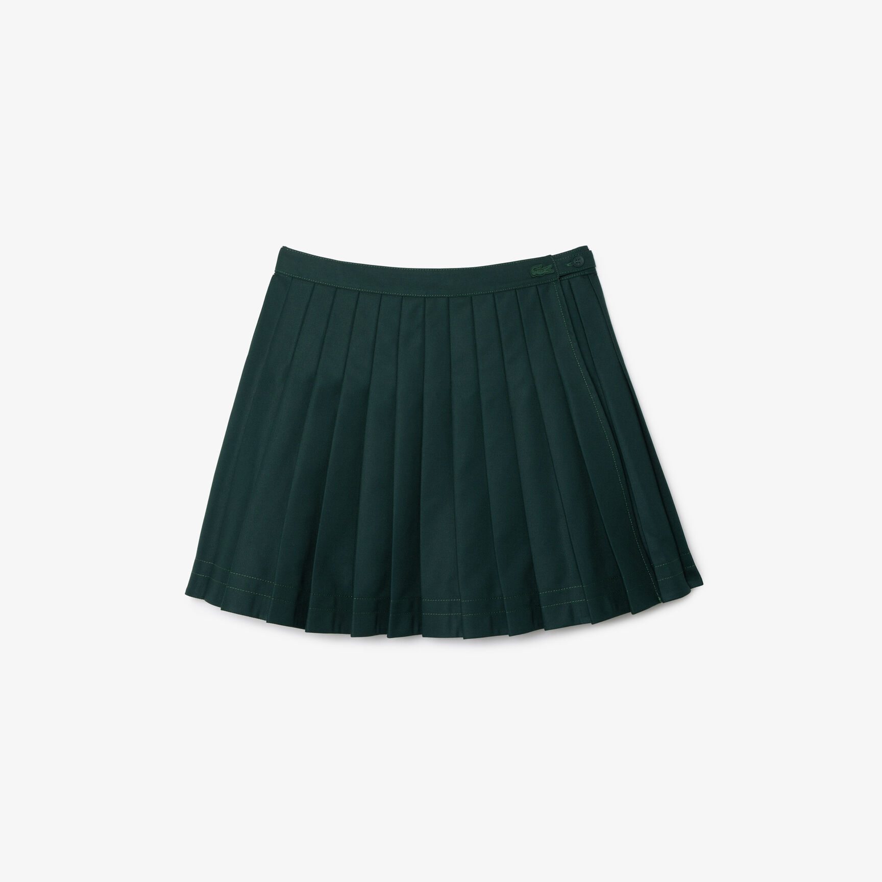 Pleated Twill Skirt