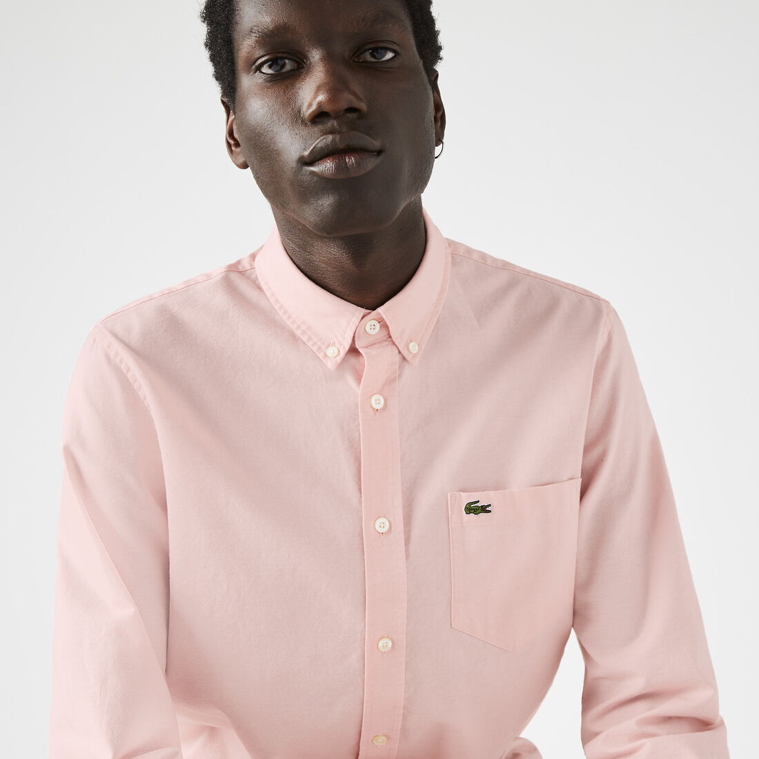 Buy Men's Regular Fit Cotton Oxford Shirt Lacoste QA