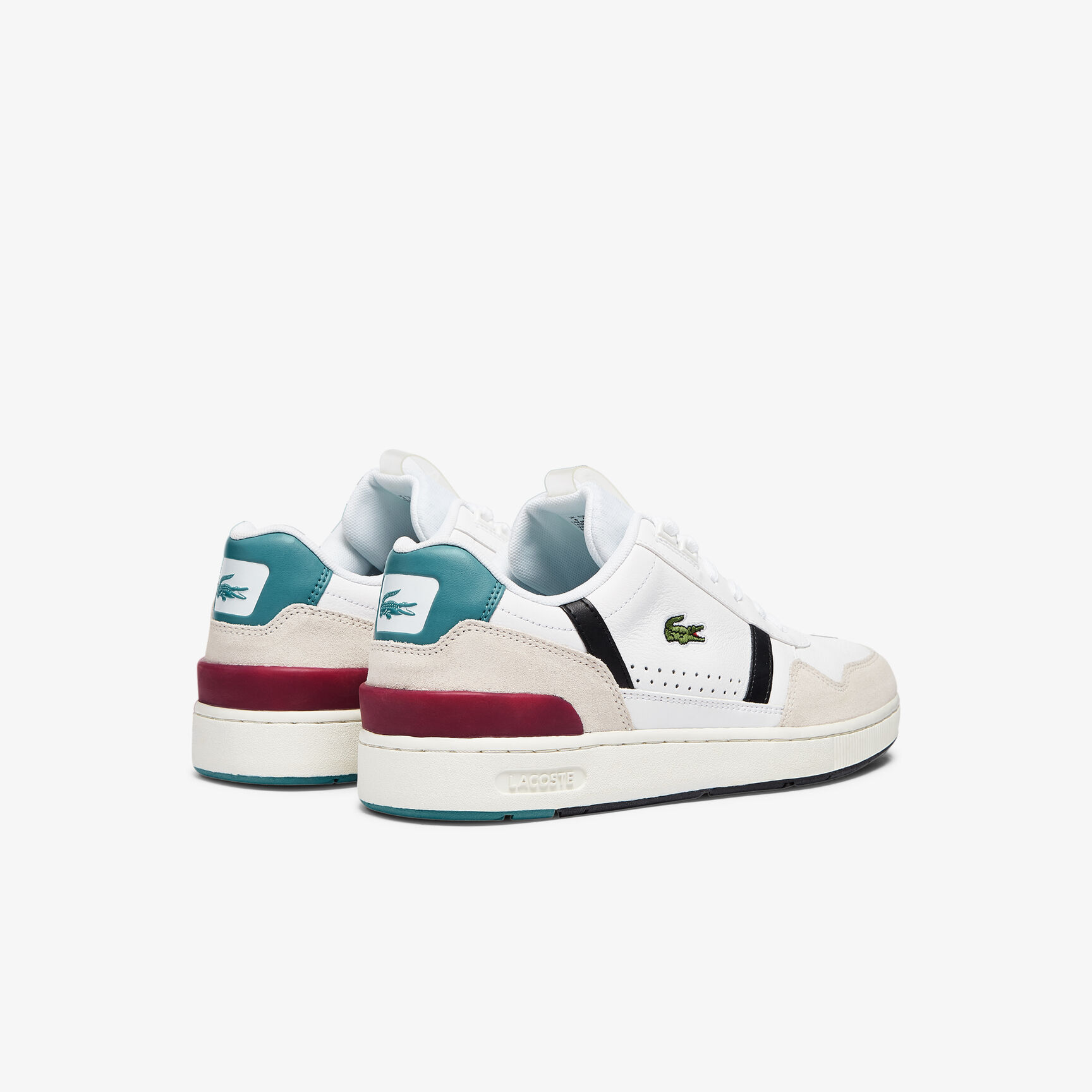 سنيكرز تي كليب جلد بتفاصيل ملونة للرجال