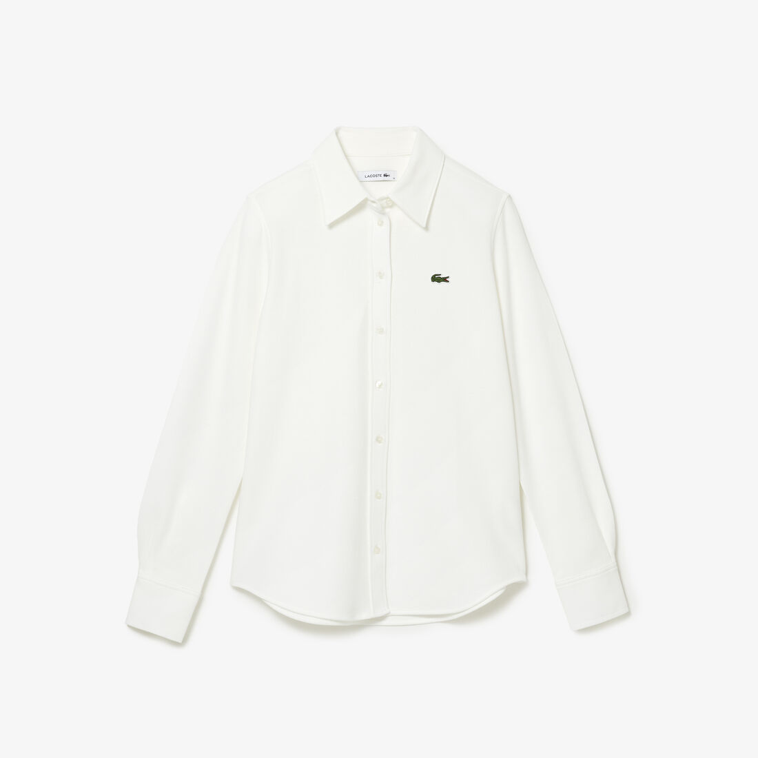 Women's Lacoste French Collar Cotton Pique Shirt