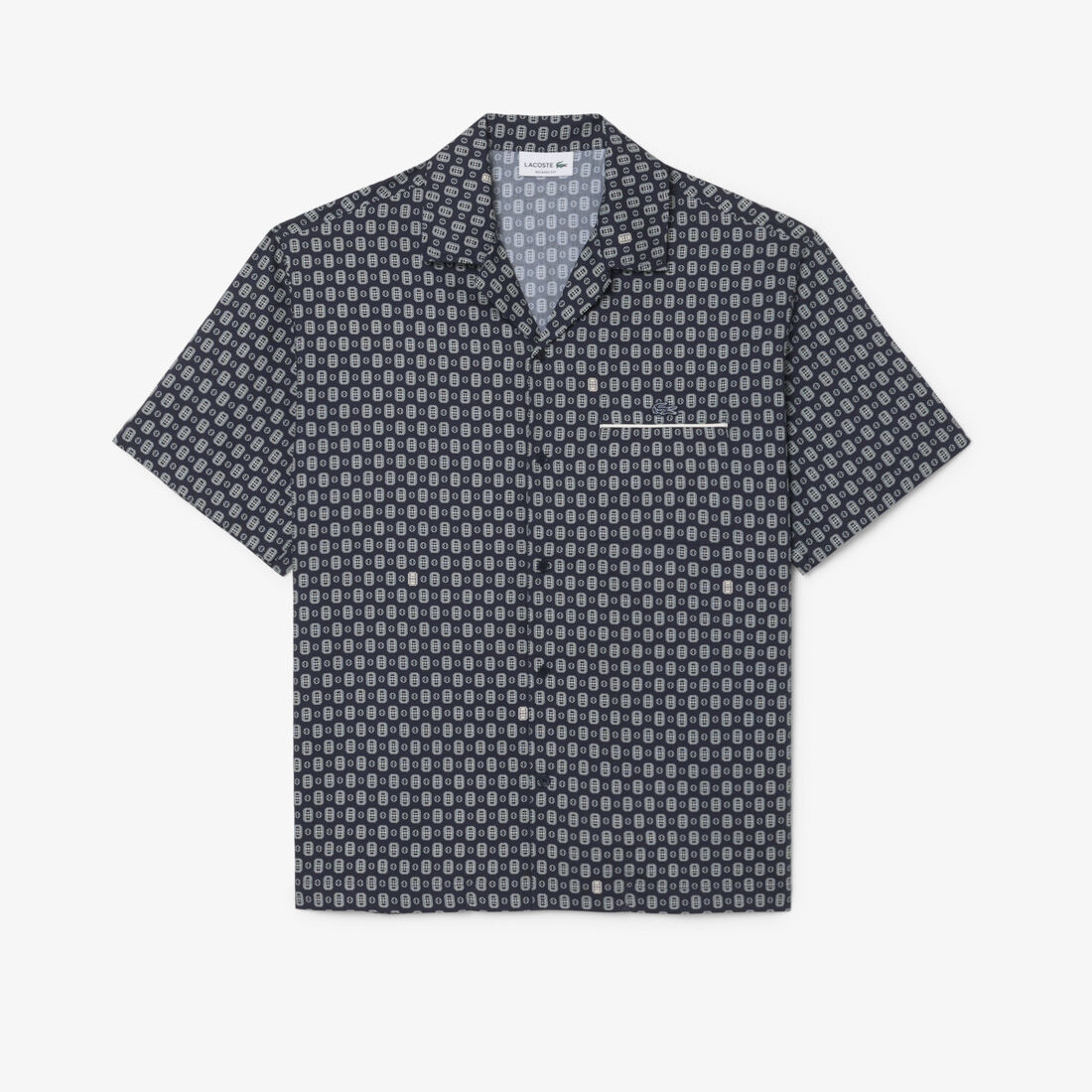 lacoste relaxed fit printed shirt