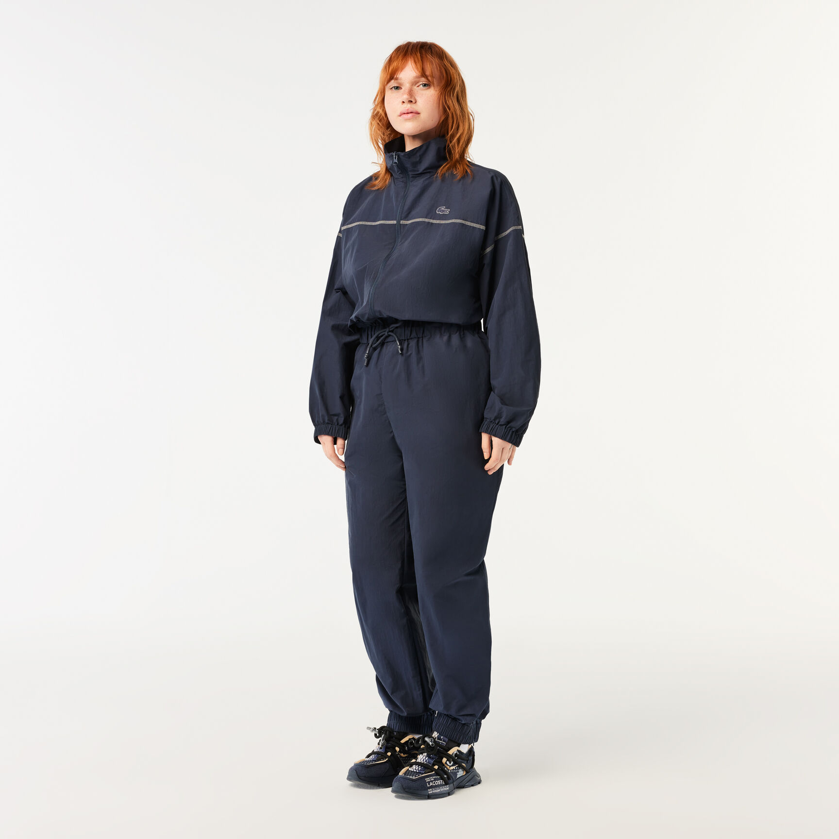 Women’s Lacoste Zipped Nylon Jumpsuit Women’s Lacoste Zipped Nylon Jumpsuit