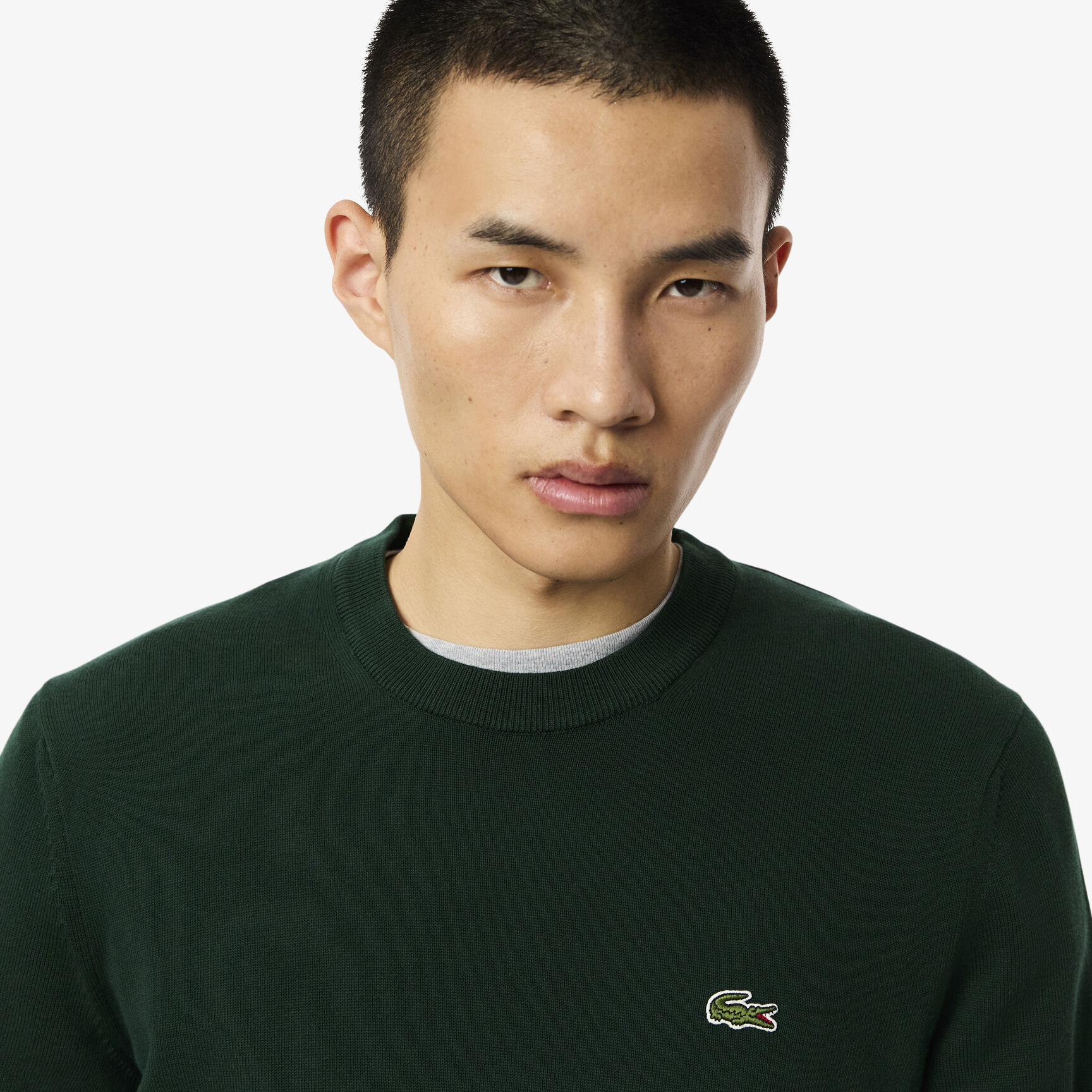 Monochrome Cotton Crew Neck Sweater Monochrome Cotton Crew Neck Sweater