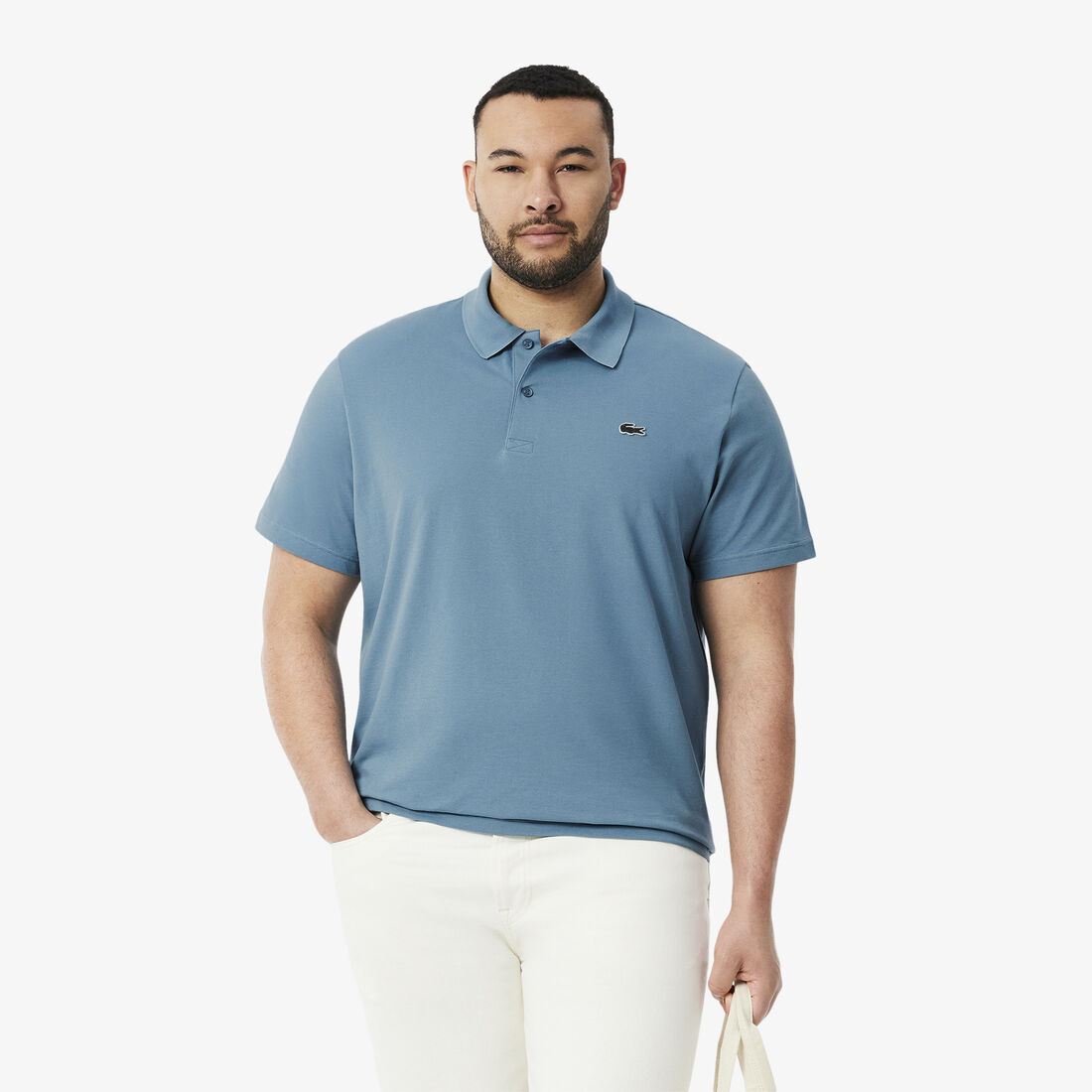 قميص بولو بقصّة عادية من مزيج القطن قميص بولو بقصّة عادية من مزيج القطن