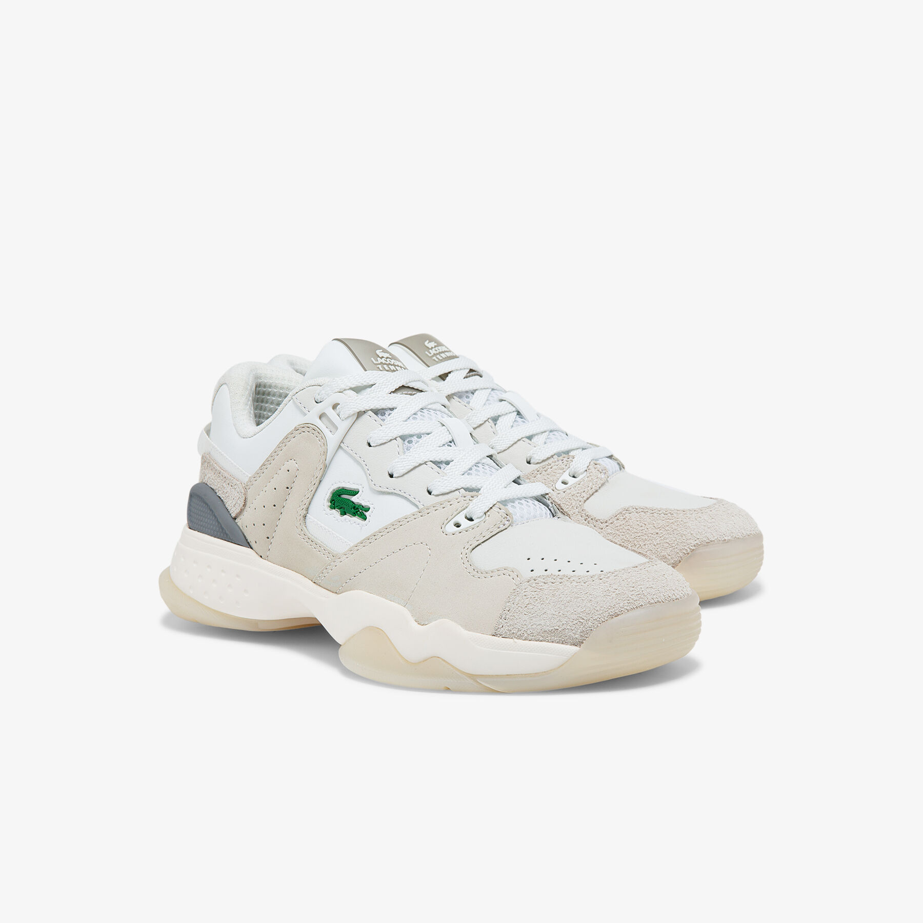Women's T-Point Nubuck Leather Trainers lacoste women s t point nubuck leather trainers