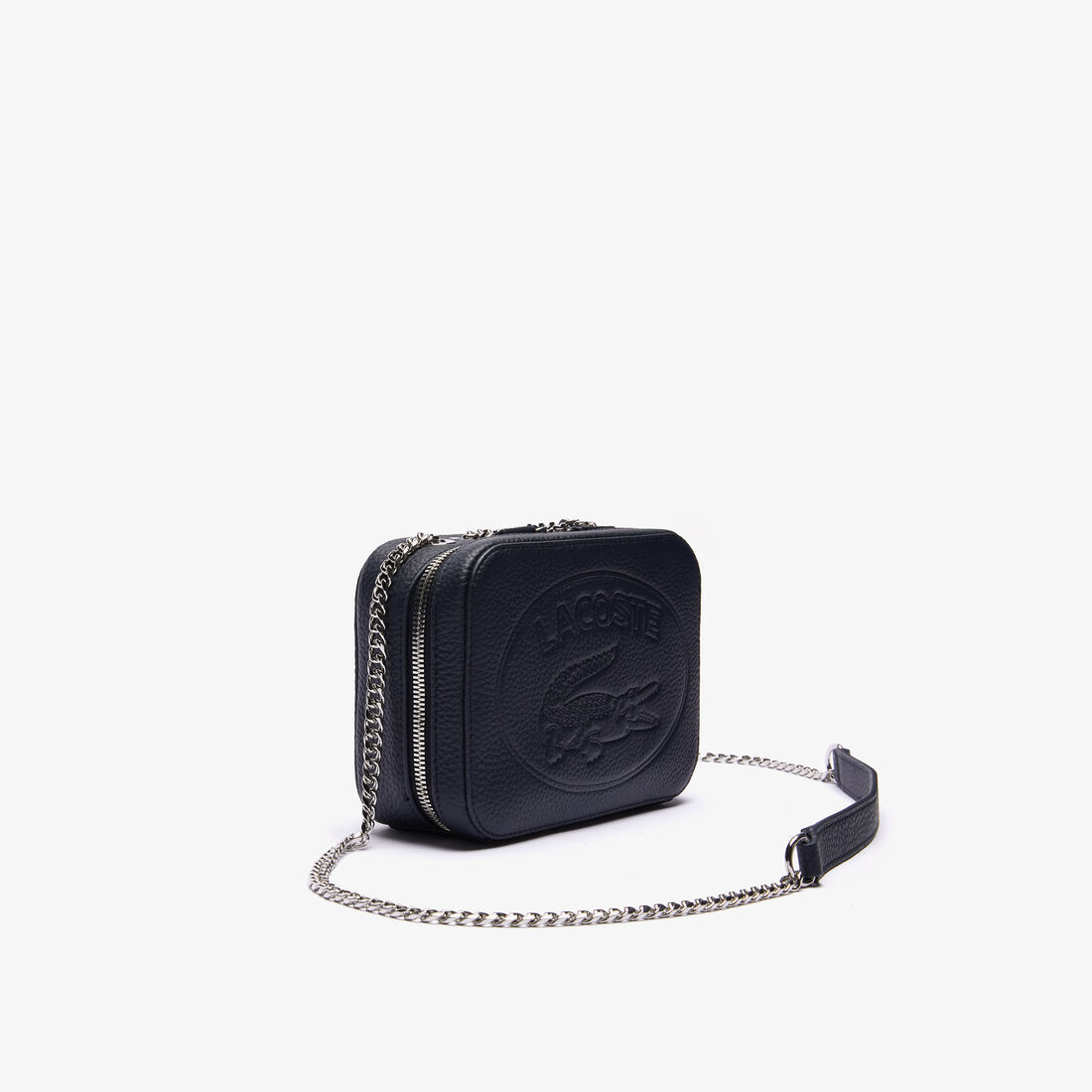 حقيبة كتف بسحاب من الجلد المحبب مجموعة Croco Crew للنساء حقيبة كتف بسحاب من الجلد المحبب مجموعة Croco Crew للنساء