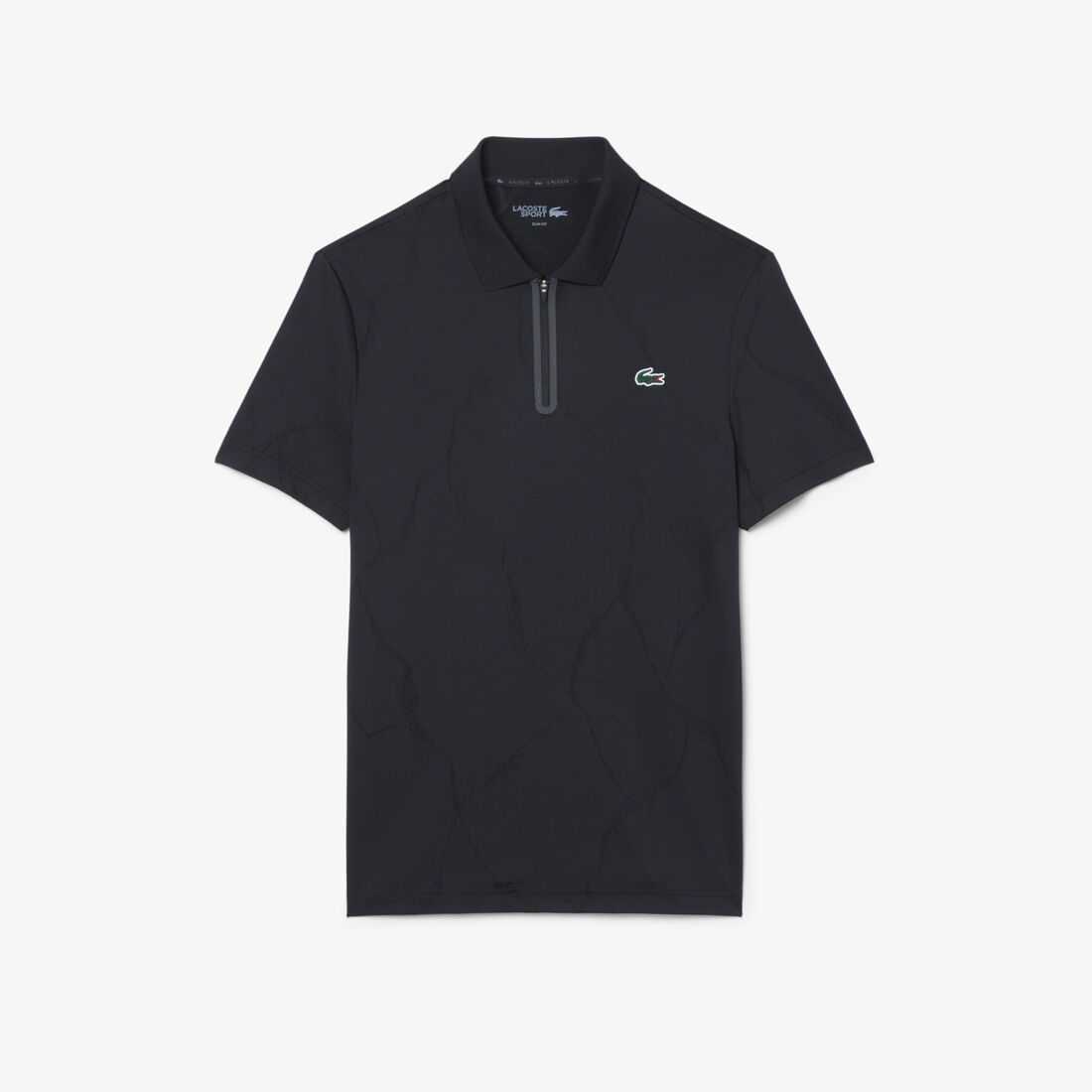 lacoste ultra dry jacquard crocodile tennis polo shirt