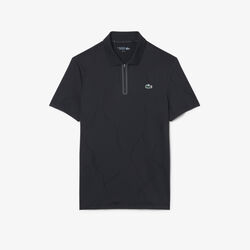 lacoste ultra dry jacquard crocodile tennis polo shirt