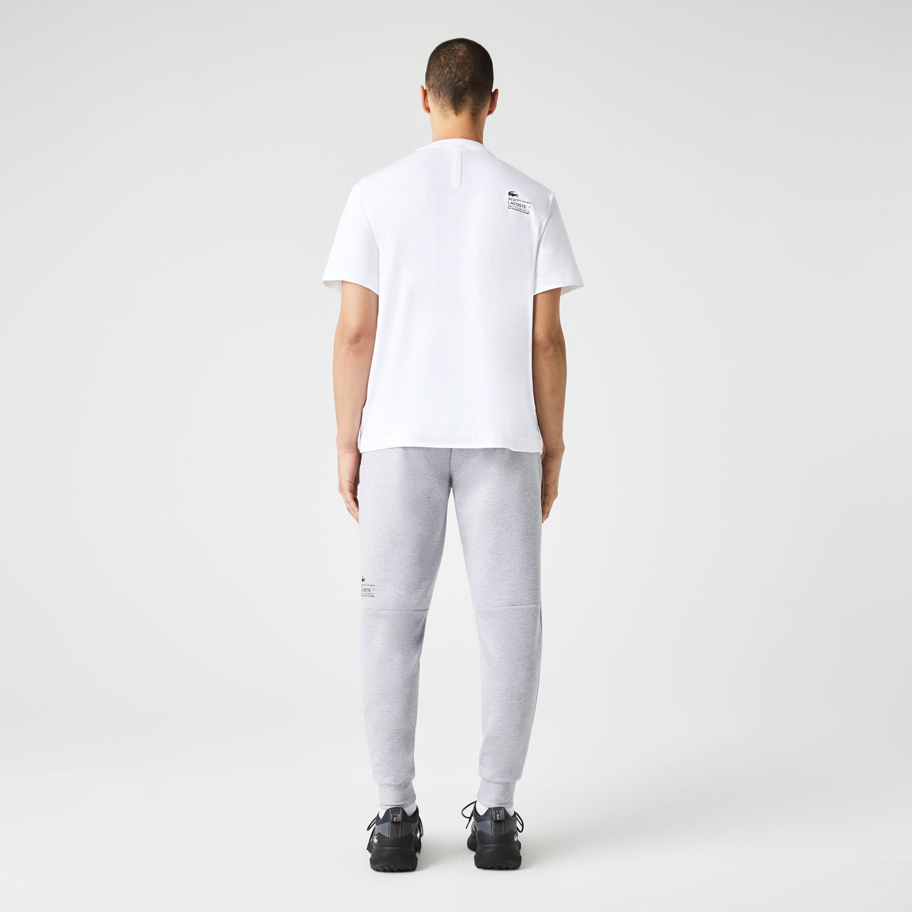 men s lacoste reflective print trackpants