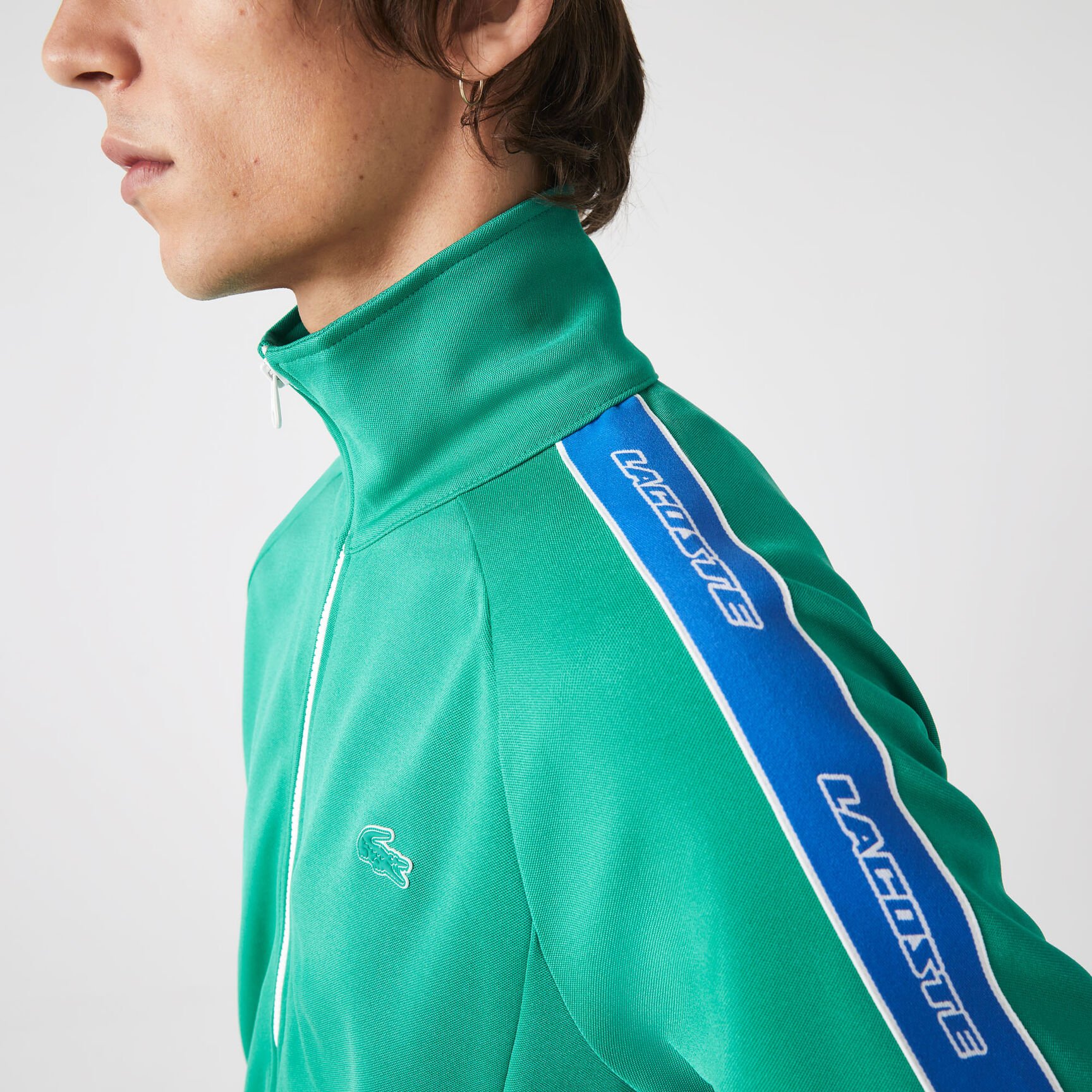 سويت شيرت لاكوست بياقة عالية وسحّاب للرجال مجموعة Héritage سويت شيرت لاكوست بياقة عالية وسحّاب للرجال مجموعة Héritage