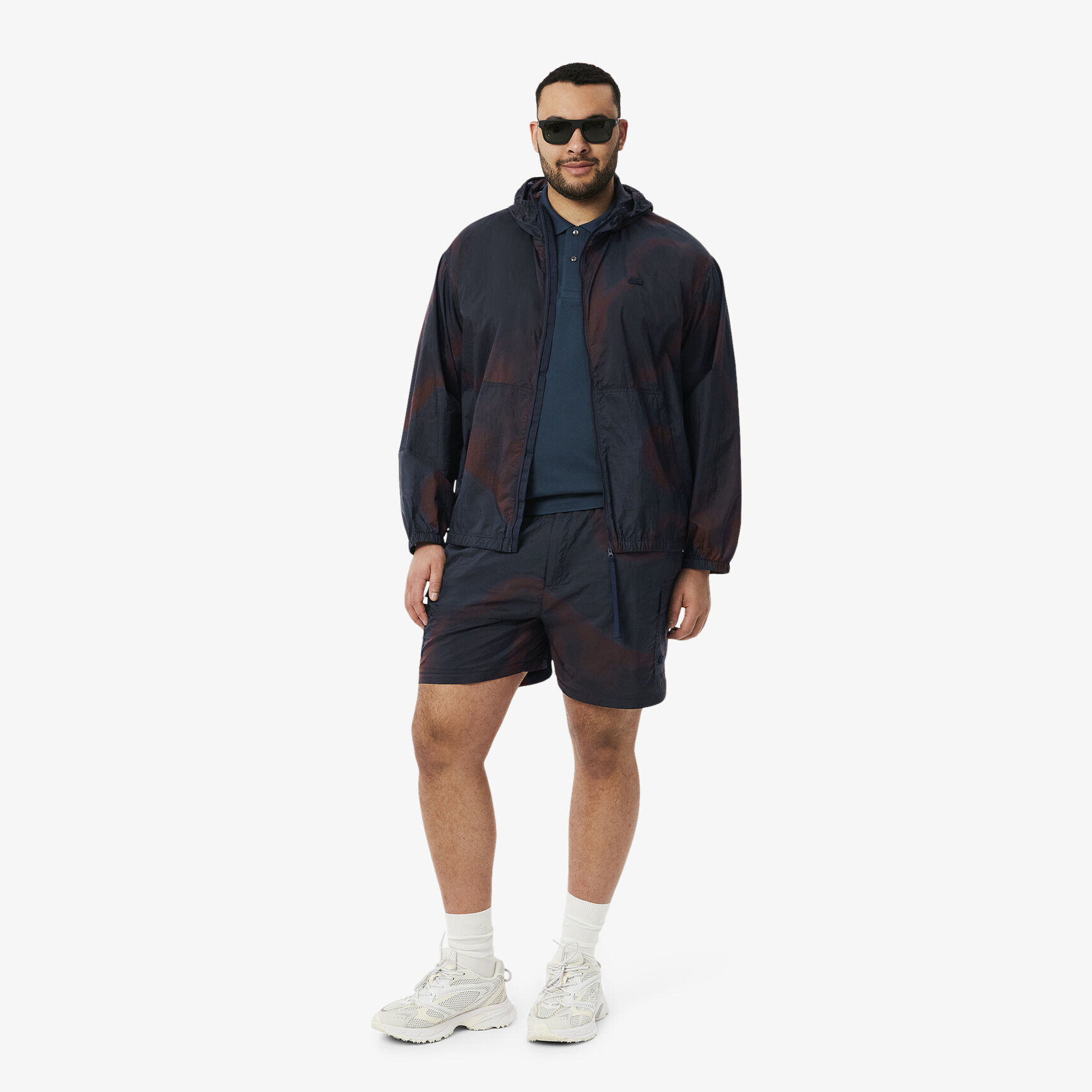 شورت كارجو من النايلون بطبعات أومبري