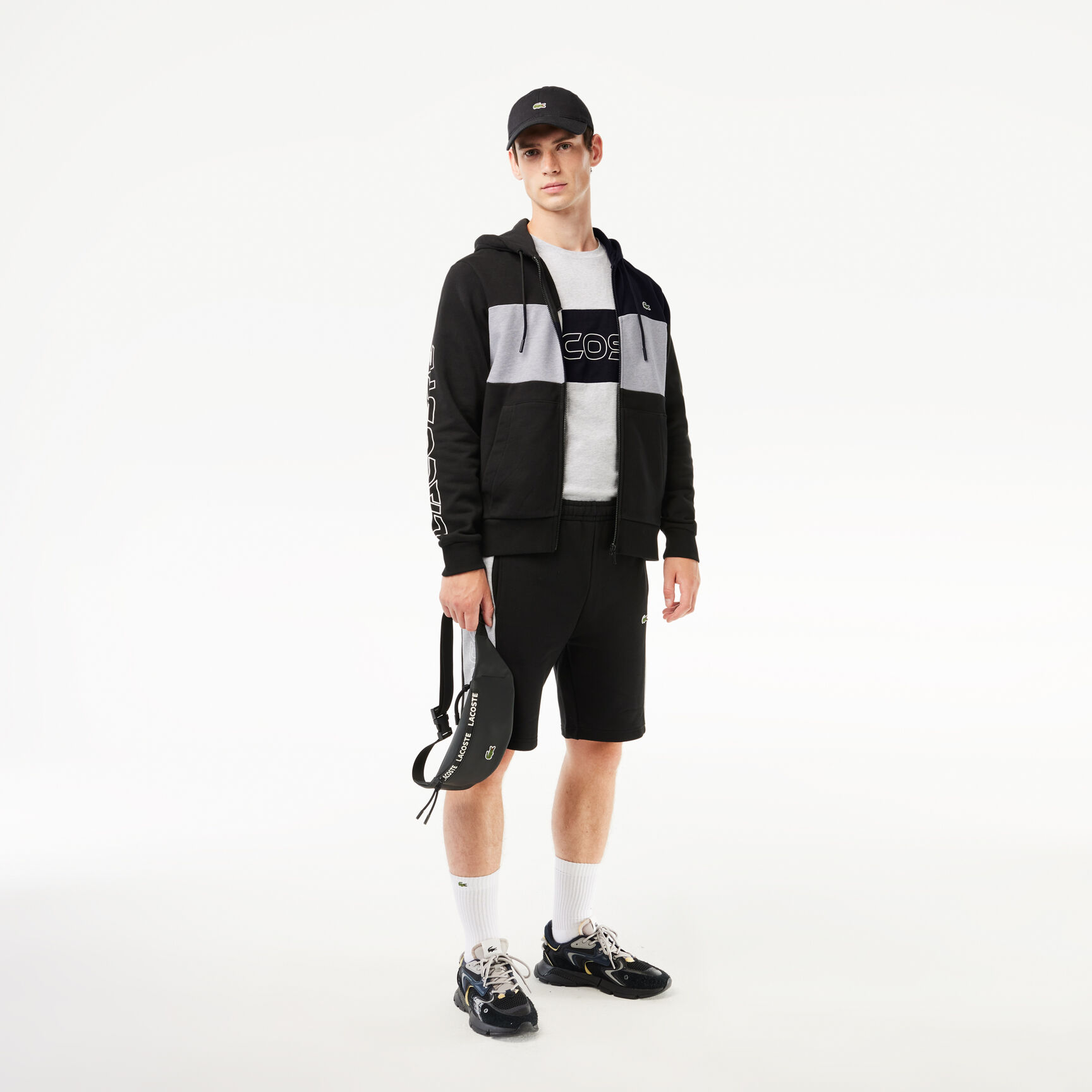 Zipped Colourblock Jogger Hoodie Zipped Colourblock Jogger Hoodie