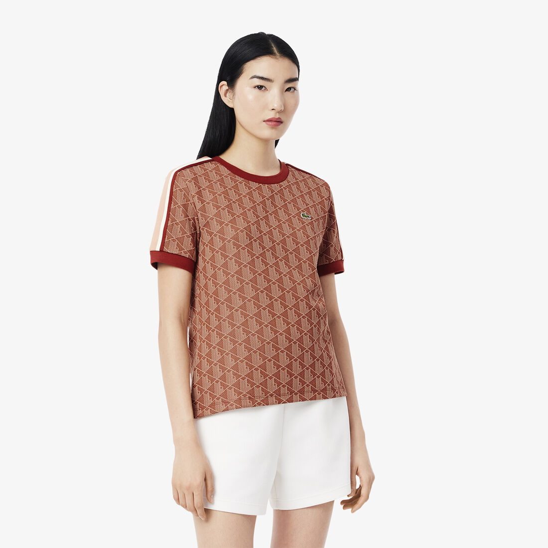 Slim Fit Monogram Jacquard T-shirt