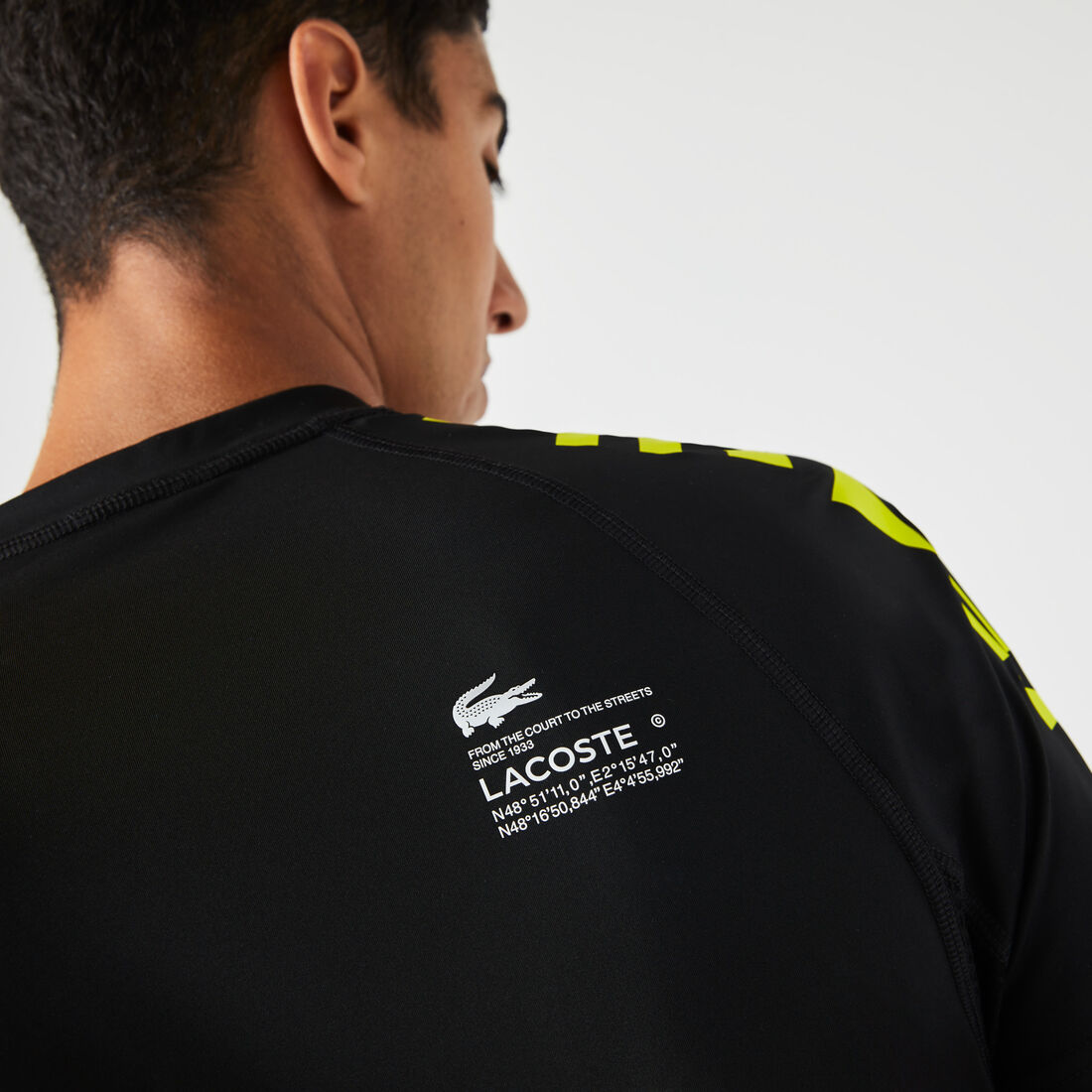 تيشيرت جيرسيه مطاطية للرجال مجموعة Lacoste SPORT تيشيرت جيرسيه مطاطية للرجال مجموعة Lacoste SPORT