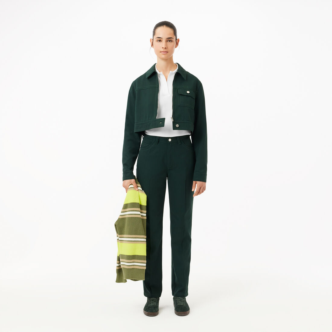 قميص بولو بيكيه سائل بياقة مفتوحة قميص بولو بيكيه سائل بياقة مفتوحة