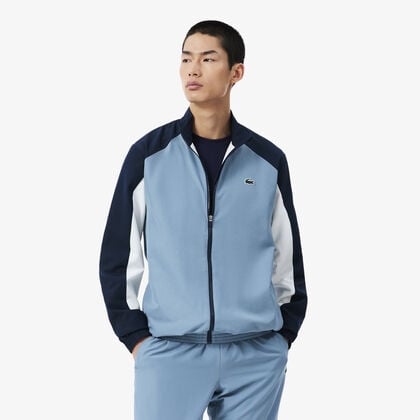 lacoste sport printed colour block tracksuit