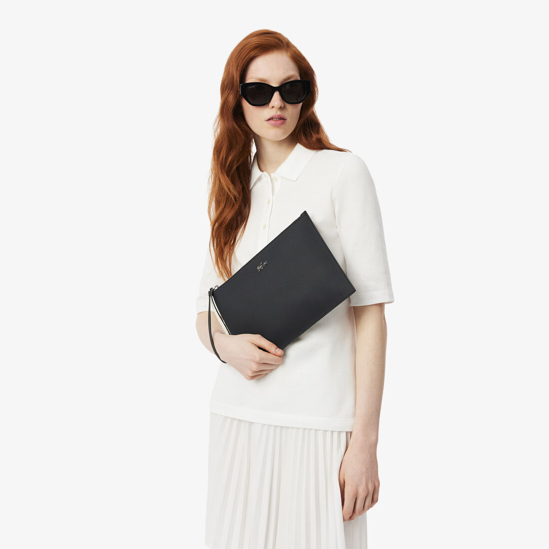 Anna Coated Pique Canvas Pouch Anna Coated Pique Canvas Pouch