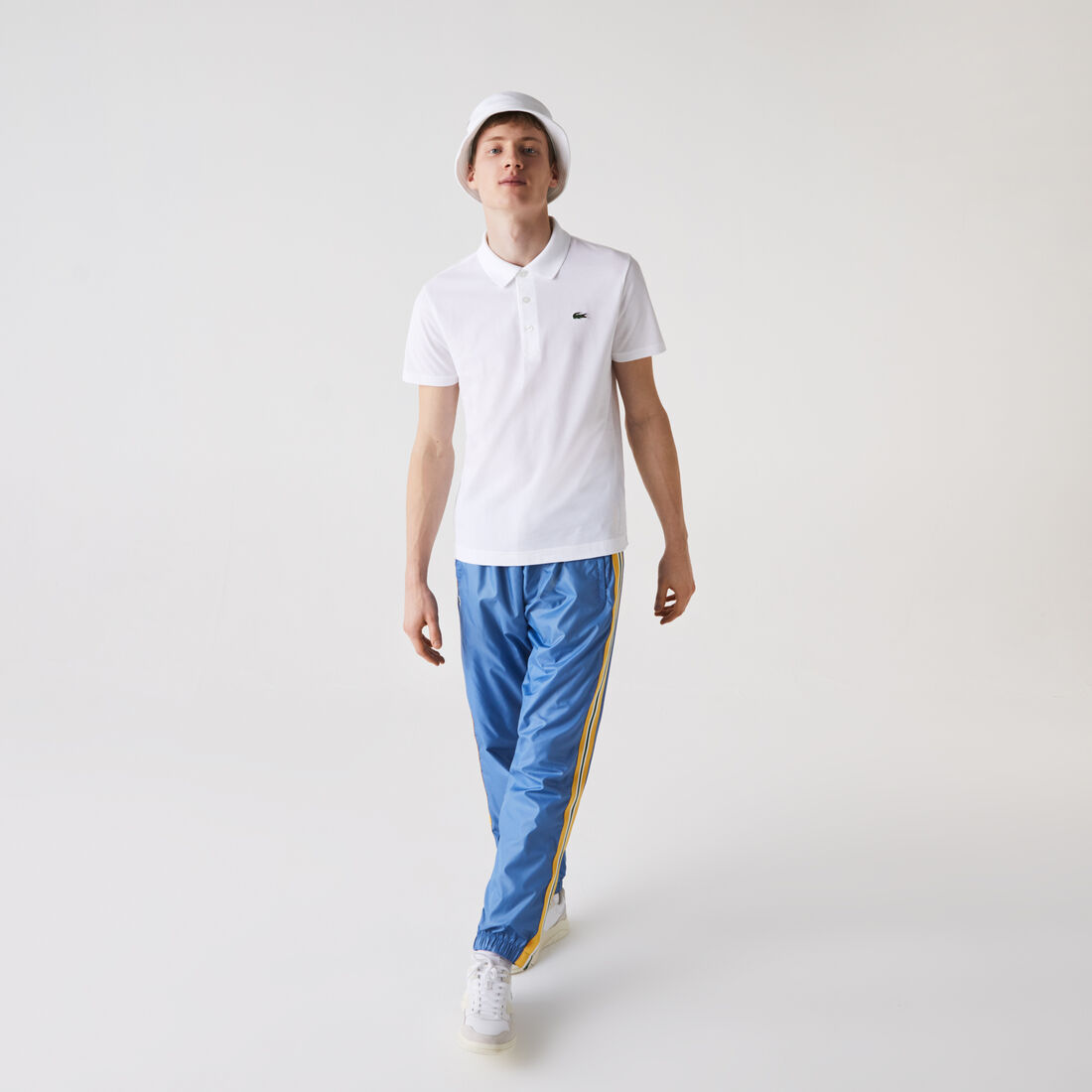 تيشيرت بولو تنس نسيج قطن خفيف بقصة عادية للرجال مجموعة Lacoste SPORT