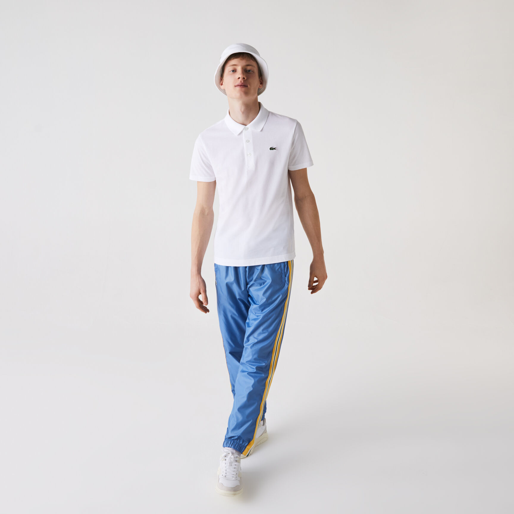 تيشيرت بولو تنس نسيج قطن خفيف بقصة عادية للرجال مجموعة Lacoste SPORT