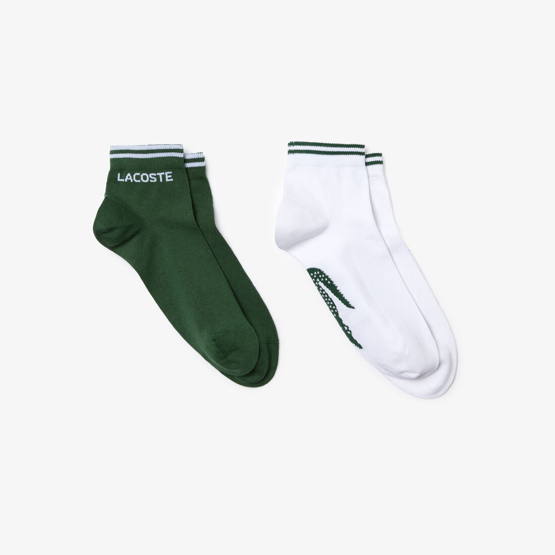 جوارب قطنية حزمة مزدوجة مجموعة Lacoste SPORT للرجال