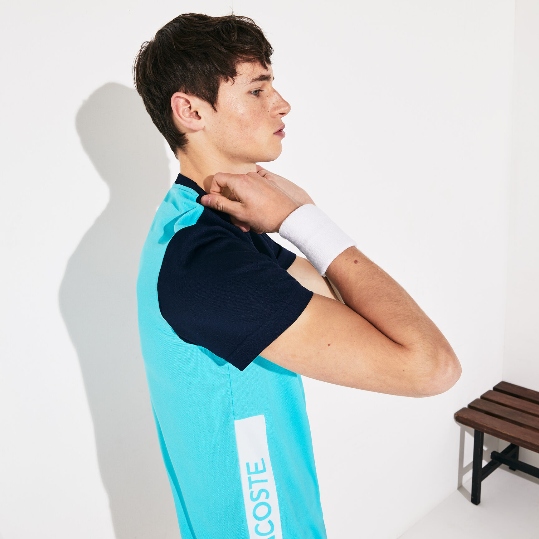 Men's Lacoste SPORT Colourblock Breathable Piqué T-shirt Men's Lacoste SPORT Colourblock Breathable Piqué T-shirt