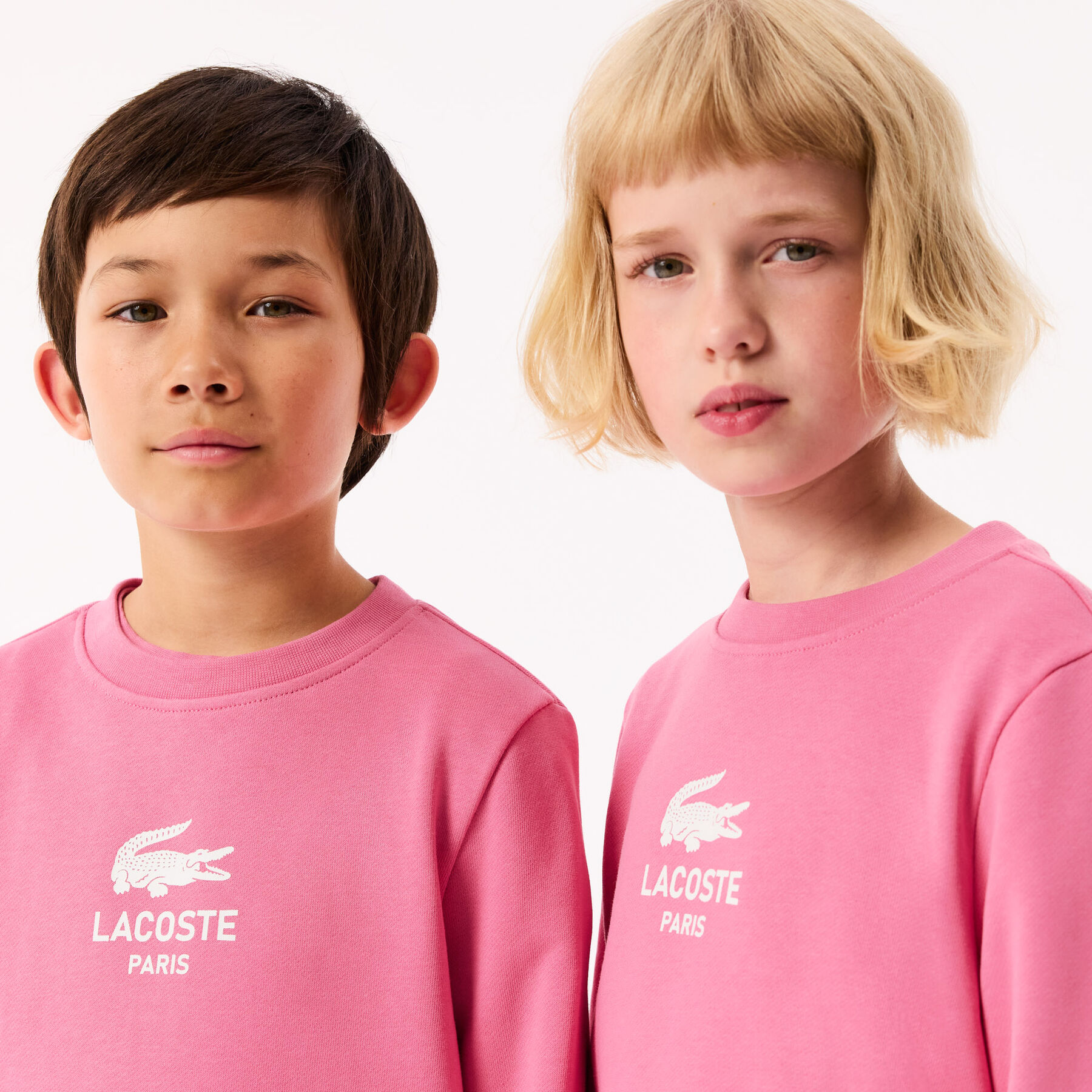 lacoste signature print sweatshirt