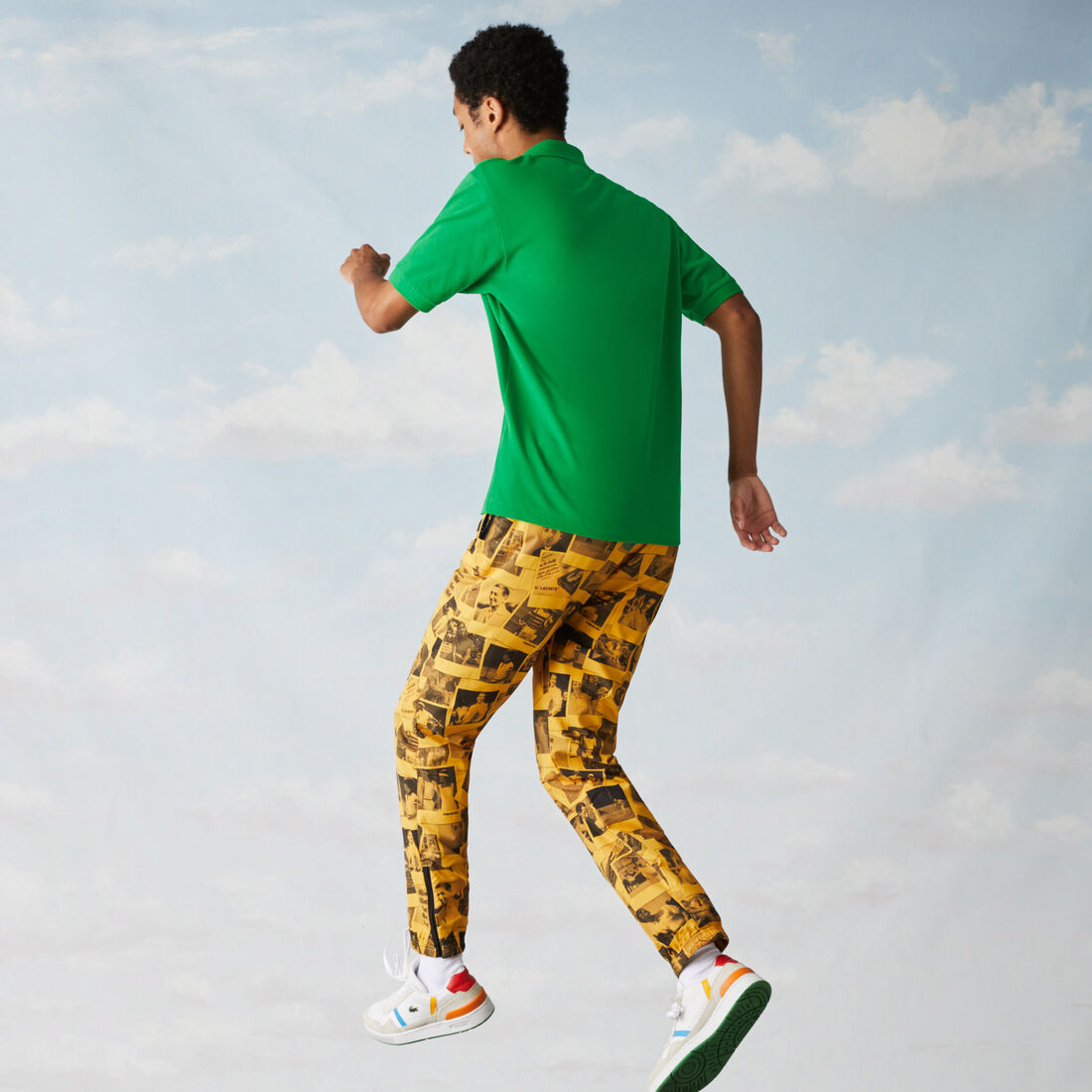 بولو بنقشة تماسيح ملونة للرجال قصة كلاسيكية من مجموعة Polaroid بولو بنقشة تماسيح ملونة للرجال قصة كلاسيكية من مجموعة Polaroid