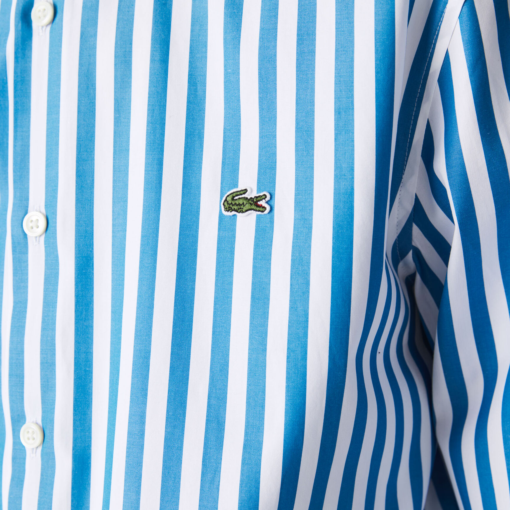 Men's Regular Fit Striped Poplin Shirt