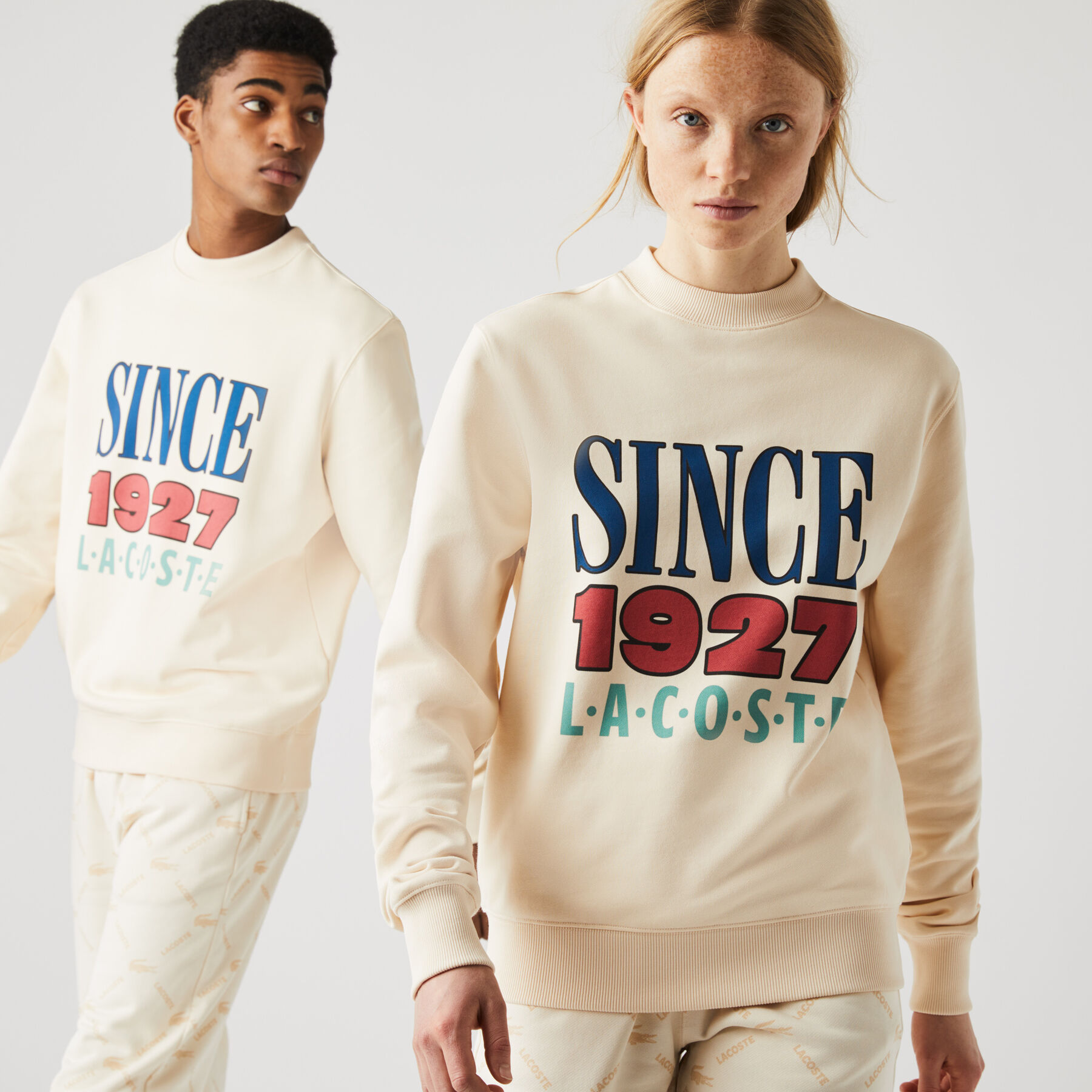 سويت شيرت الصوف القطني للجنسين مجموعة Lacoste LIVE وتفاصيل مطبوعة لاكوست سويت شيرت الصوف القطني للجنسين مجموعة lacoste live وتفاصيل مطبوعة