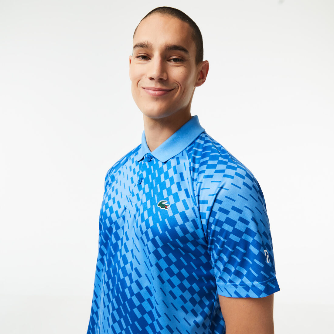 Men's Lacoste Tennis x Novak Djokovic Printed Polo Shirt Men's Lacoste Tennis x Novak Djokovic Printed Polo Shirt