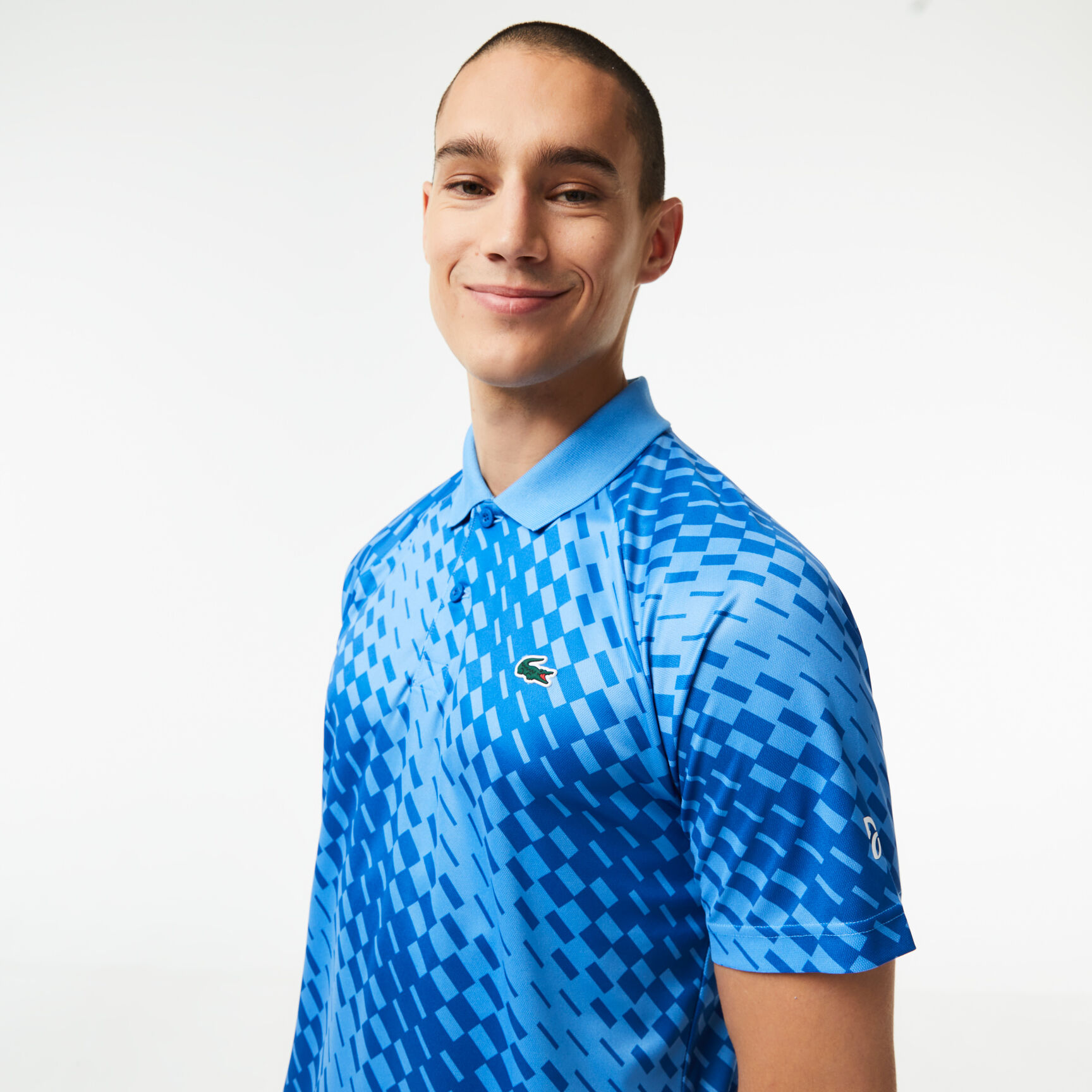 Men's Lacoste Tennis x Novak Djokovic Printed Polo Shirt Men's Lacoste Tennis x Novak Djokovic Printed Polo Shirt
