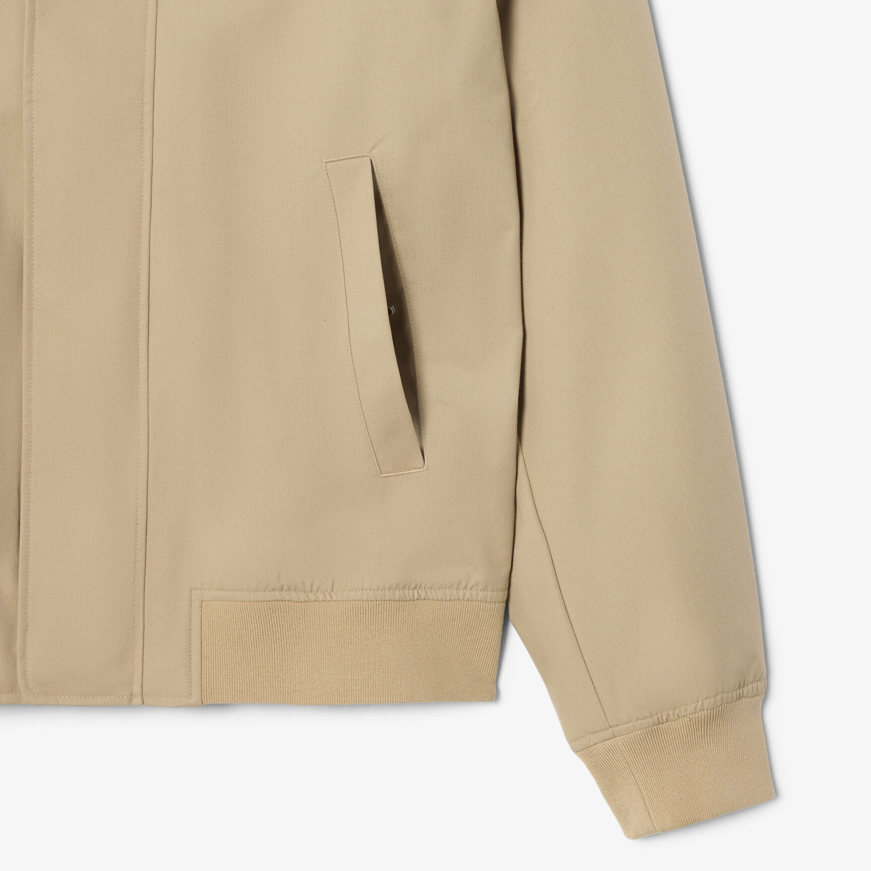 Water-Repellent Twill Harrington Jacket