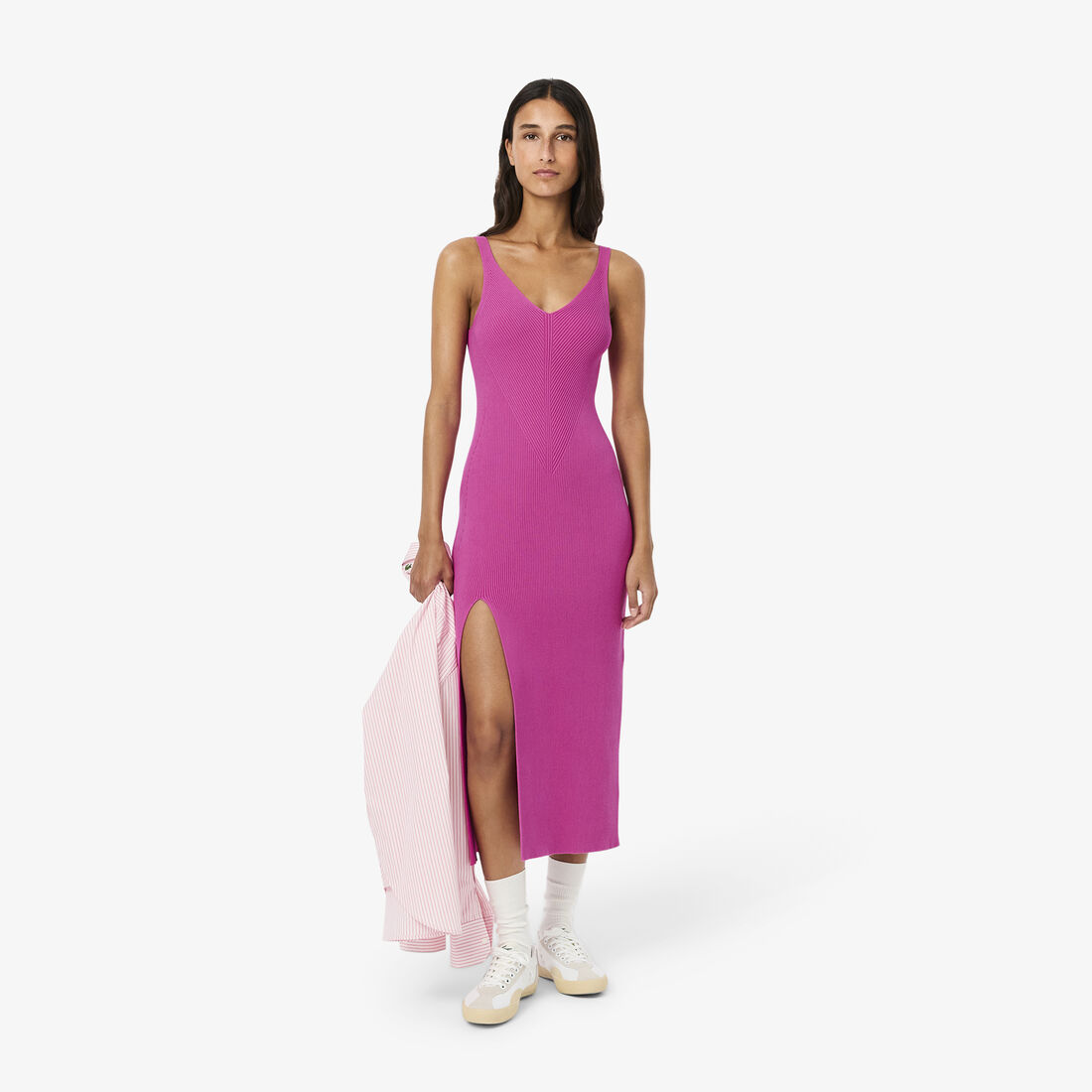 Long Seamless Ribbed Dress