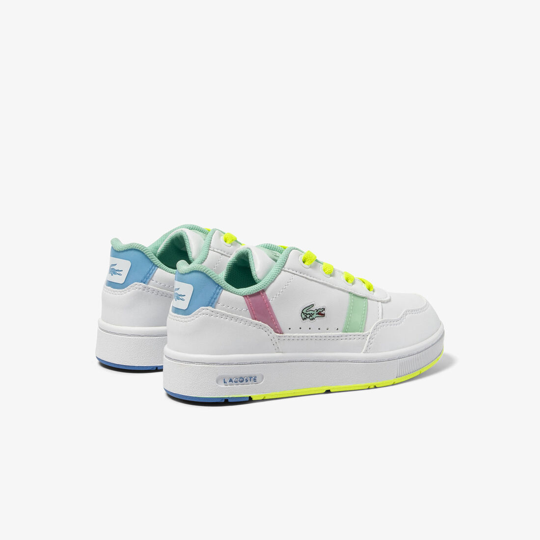 Infants' Lacoste T-Clip Synthetic Colour Pop Trainers Infants' Lacoste T-Clip Synthetic Colour Pop Trainers