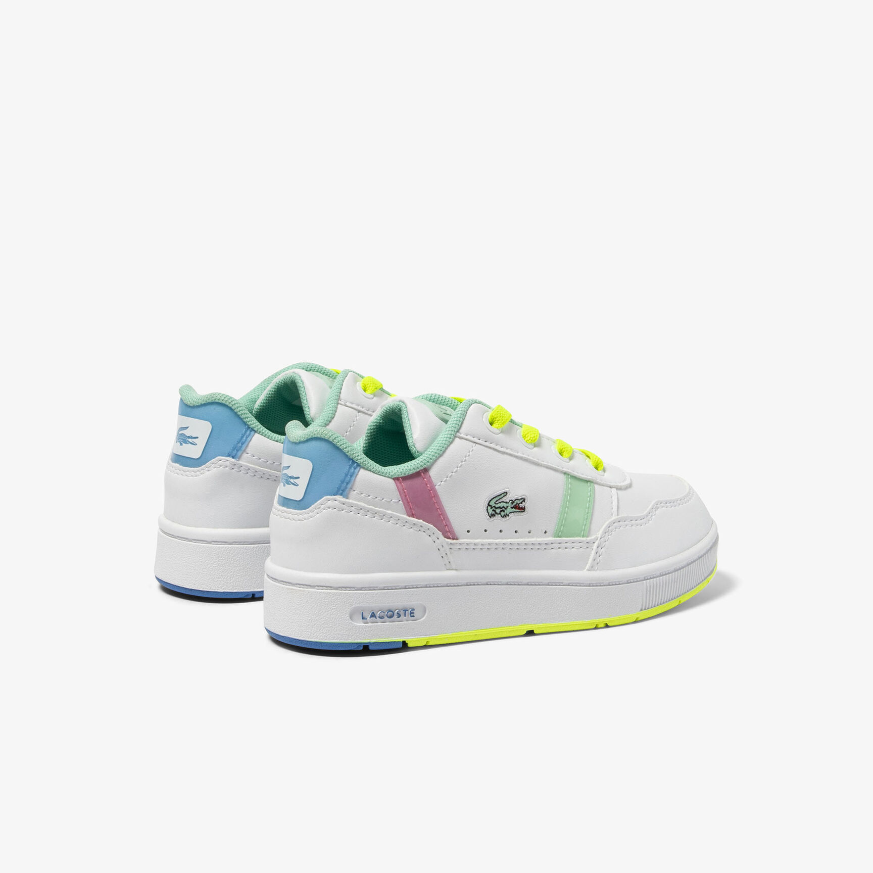 Infants' Lacoste T-Clip Synthetic Colour Pop Trainers Infants' Lacoste T-Clip Synthetic Colour Pop Trainers