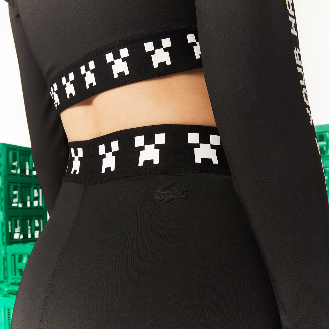 Women's Lacoste L!VE x Minecraft Bike Shorts Women's Lacoste L!VE x Minecraft Bike Shorts