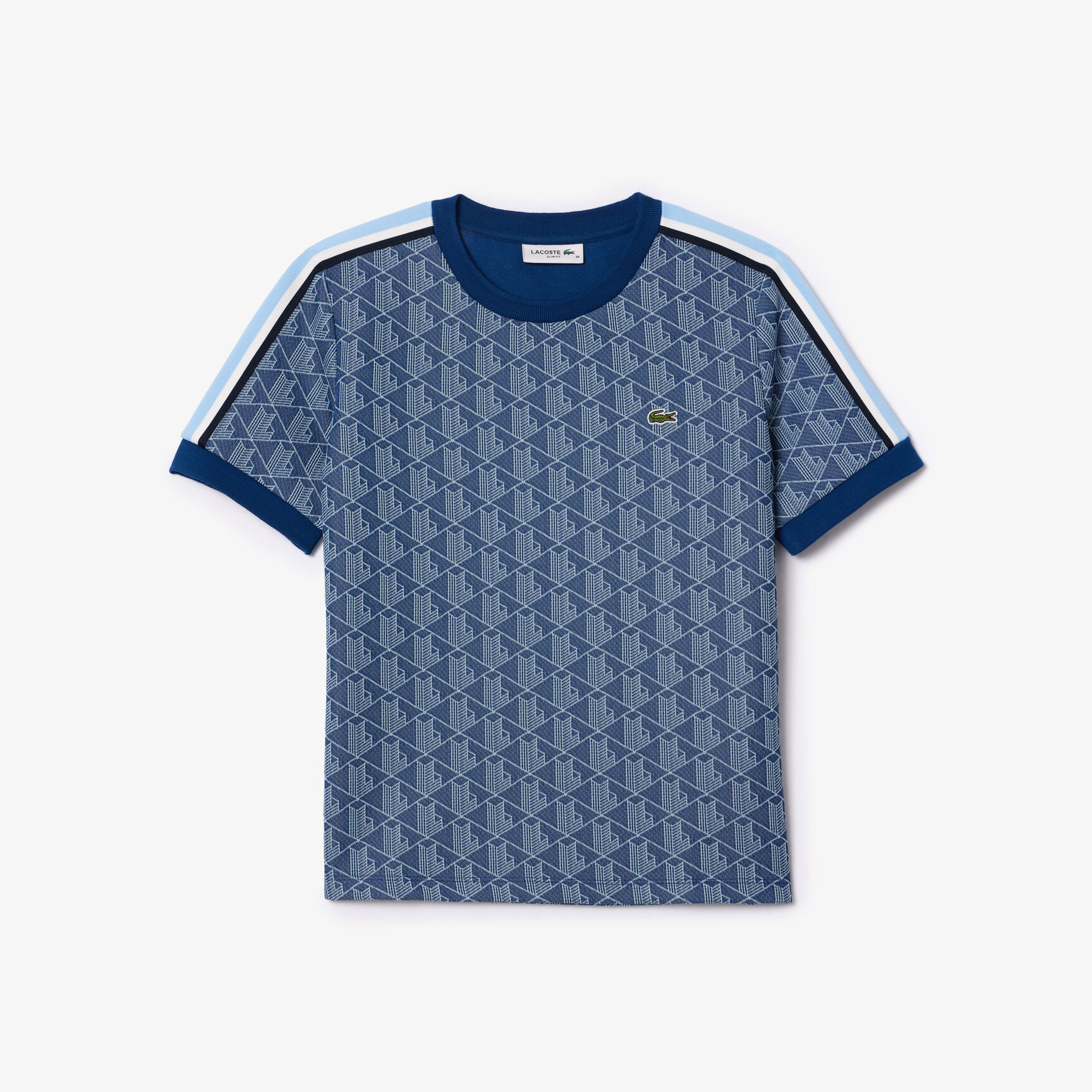 Slim Fit Monogram Jacquard T-shirt