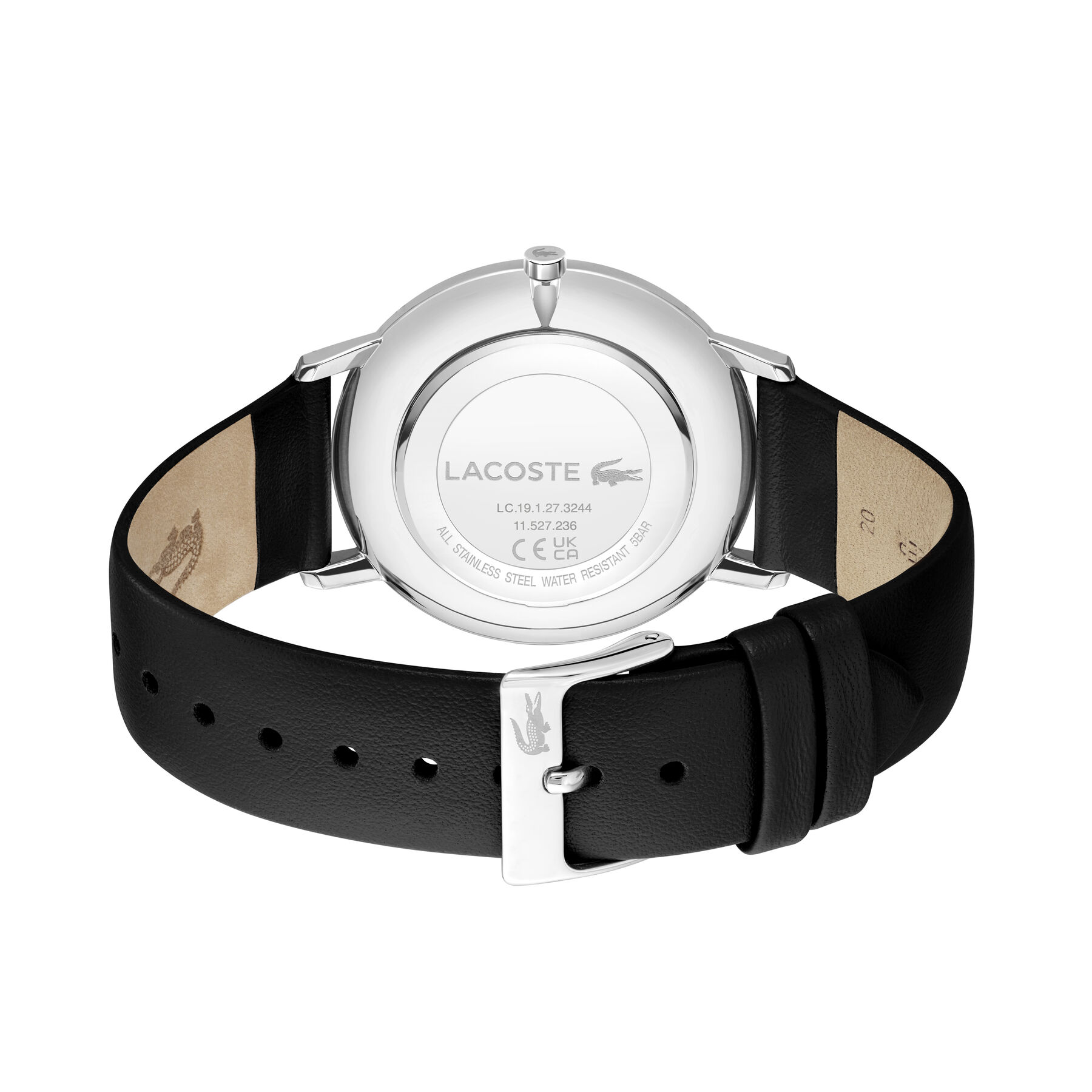 Lacoste Crocorigin Mens Black Dial Watch Lacoste Crocorigin Mens Black Dial Watch