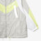 lacoste oversized hooded colourblock jacket with adjustable waist