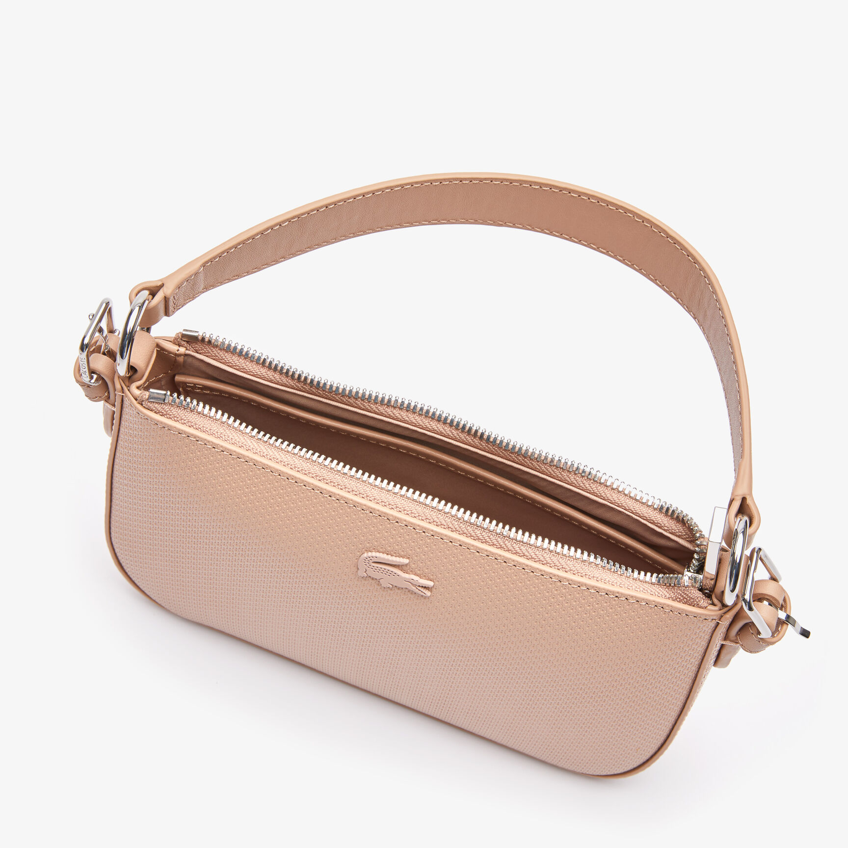 حقيبة كتف مستطيلة صغيرة جلد بيكيه للنساء مجموعة Chantaco حقيبة كتف مستطيلة صغيرة جلد بيكيه للنساء مجموعة Chantaco