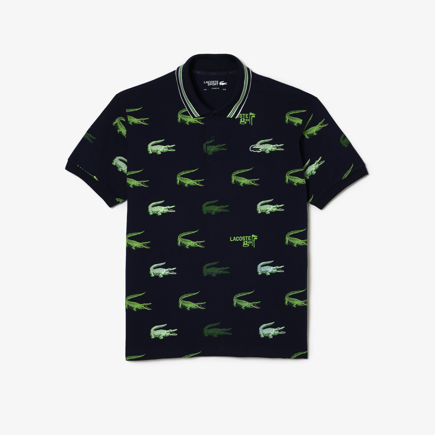 Men's Lacoste Golf Crocodile Print Polo Shirt Men's Lacoste Golf Crocodile Print Polo Shirt