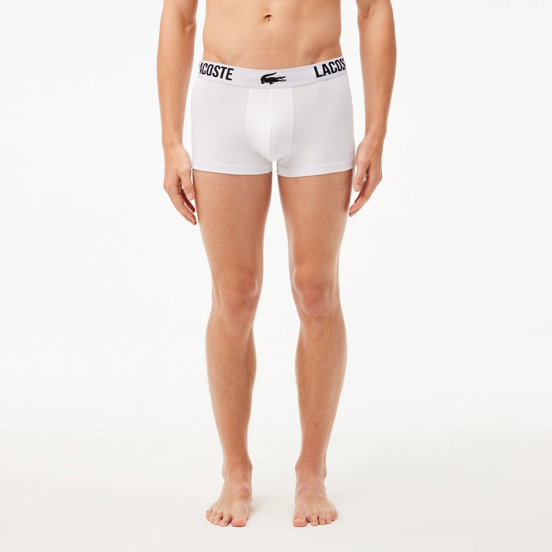 Men's Lacoste Branded Jersey Trunk Three-Pack Men's Lacoste Branded Jersey Trunk Three-Pack