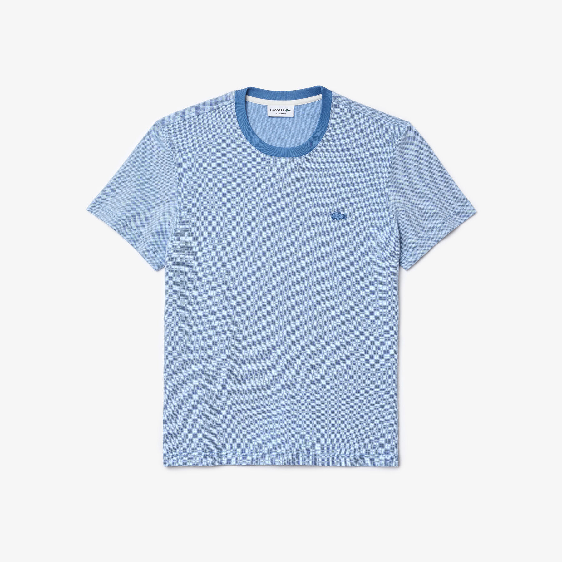 Men’s Crew Neck Textured Cotton T-shirt lacoste men s crew neck textured cotton t shirt