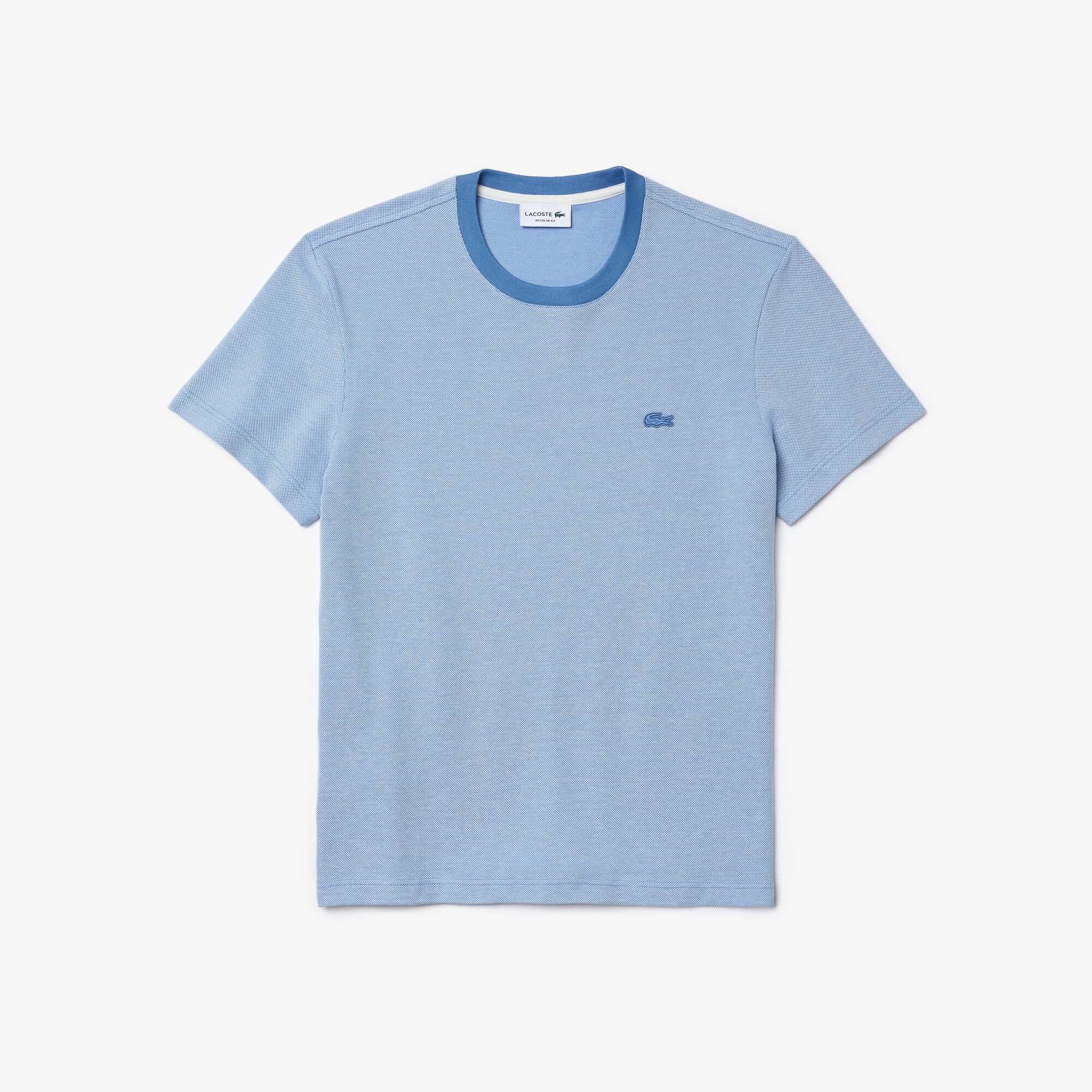 Men’s Crew Neck Textured Cotton T-shirt