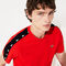 لاكوست قميص تي شيرت من البيكيه المسامي مزدان بخطوط مطبوع عليها تماسيح من مجموعة lacoste sport للرجال