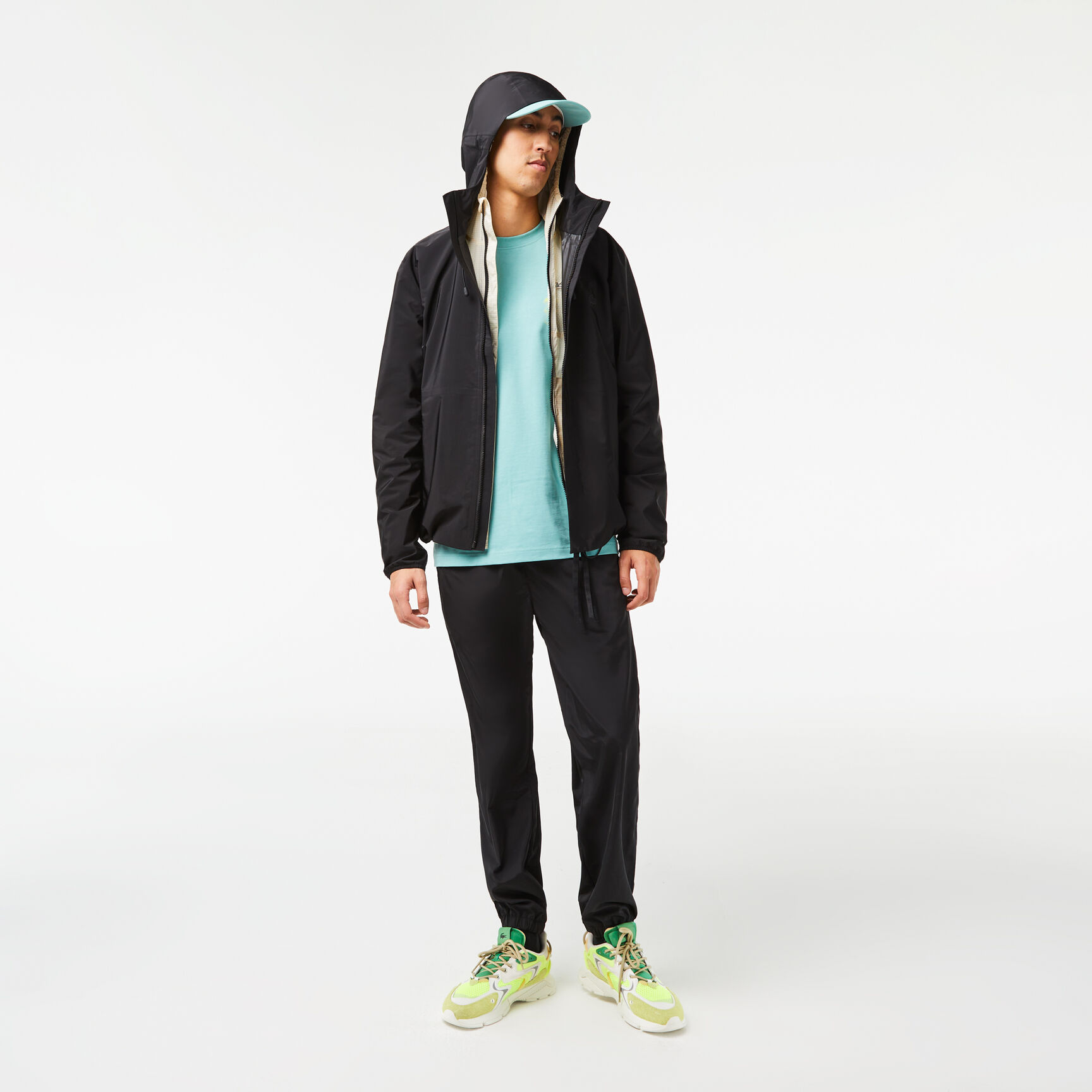 Men's Lacoste Waterproof Short Sportsuit Track Jacket Men's Lacoste Waterproof Short Sportsuit Track Jacket