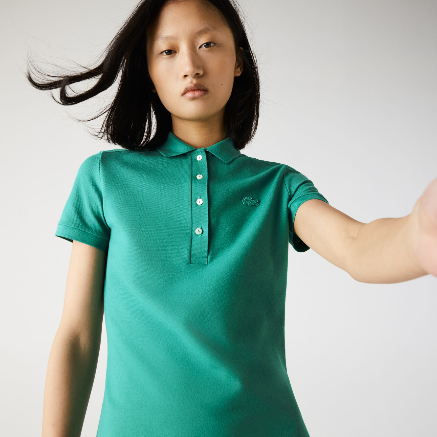 L.12.D Slim Fit Stretch Petit Pique Polo Shirt