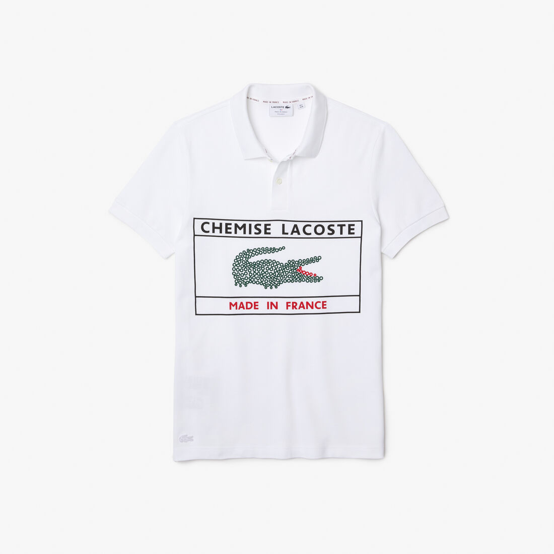 تيشيرت بولو لاكوست قطن عضوي بقصة عادية للرجال مجموعة Made in France تيشيرت بولو لاكوست قطن عضوي بقصة عادية للرجال مجموعة Made in France